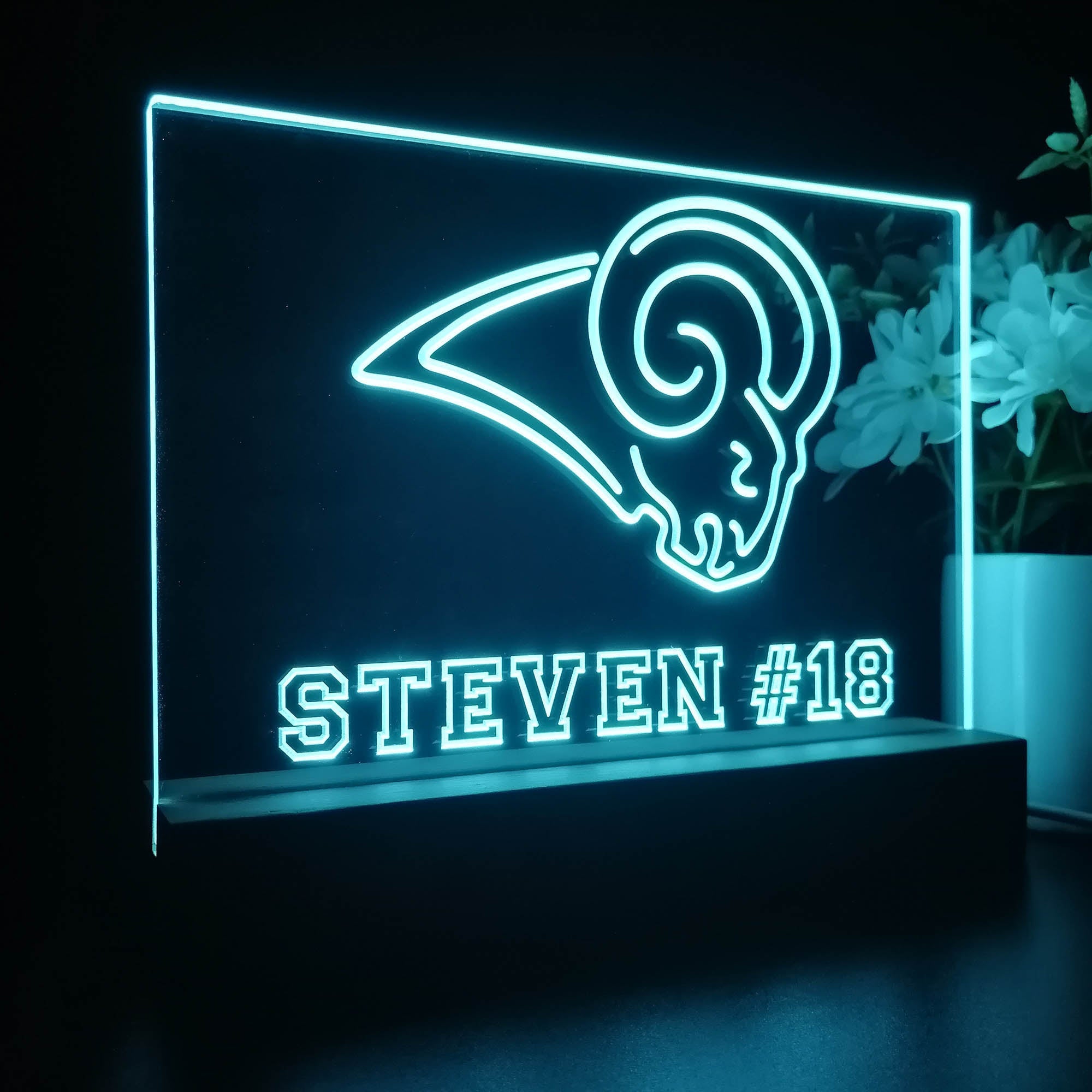 Personalized St Louis Rams Souvenir Neon LED Night Light Sign
