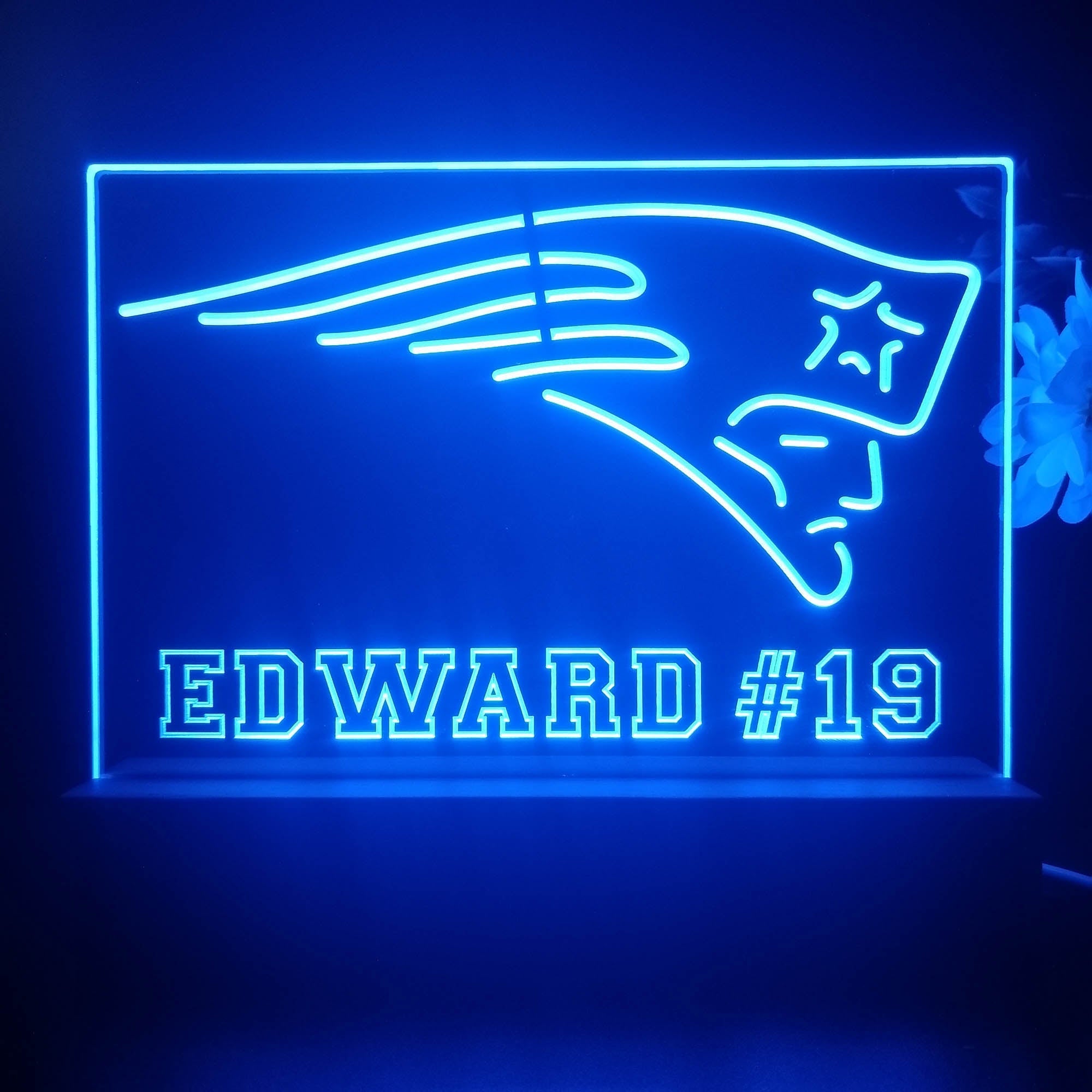 Personalized New England Patriots Souvenir Neon LED Night Light Sign