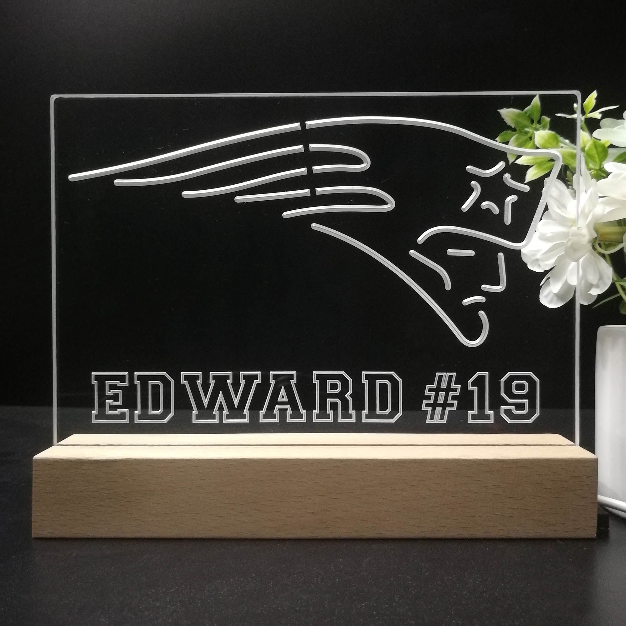 Personalized New England Patriots Souvenir Neon LED Night Light Sign