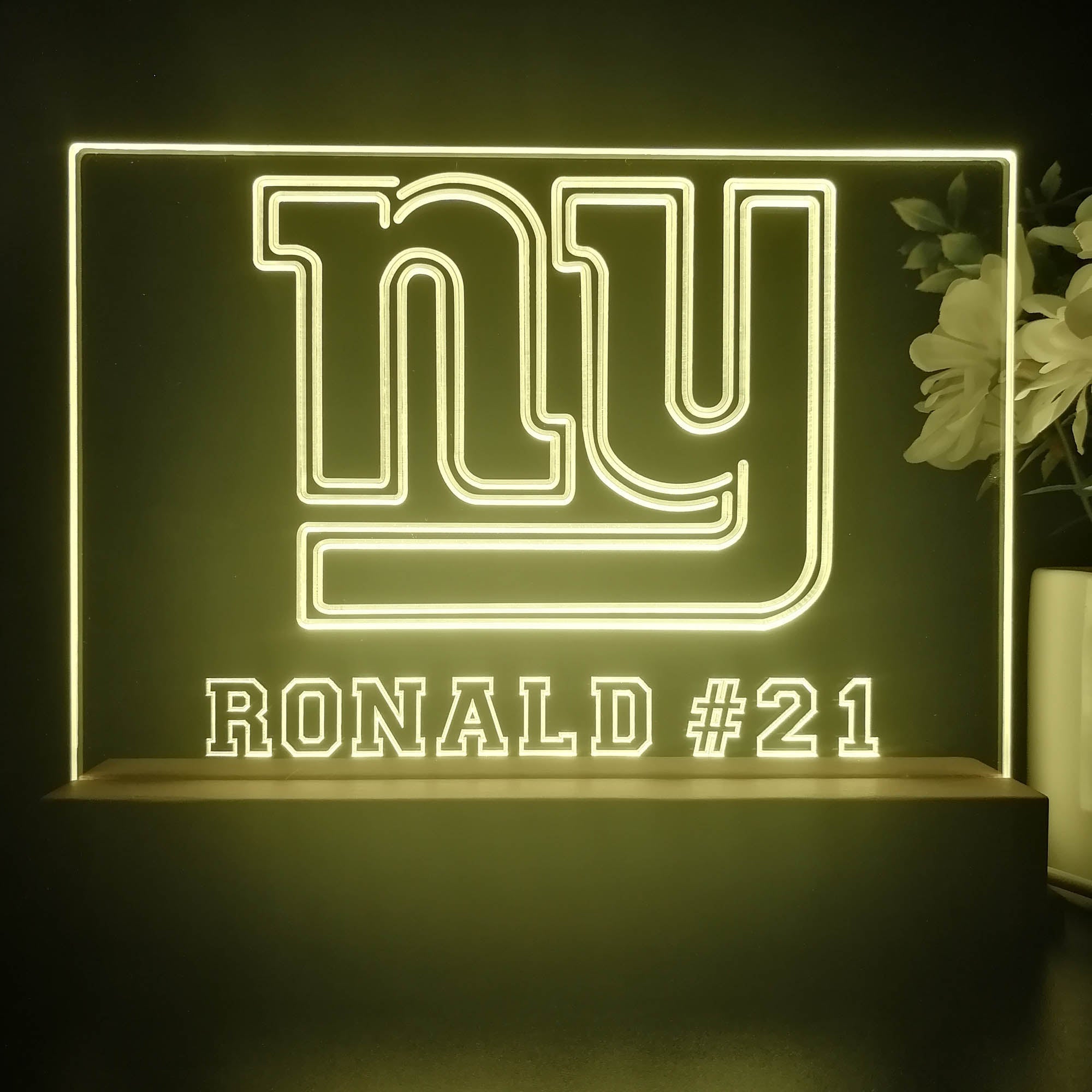 Personalized New York Giants Souvenir Neon LED Night Light Sign