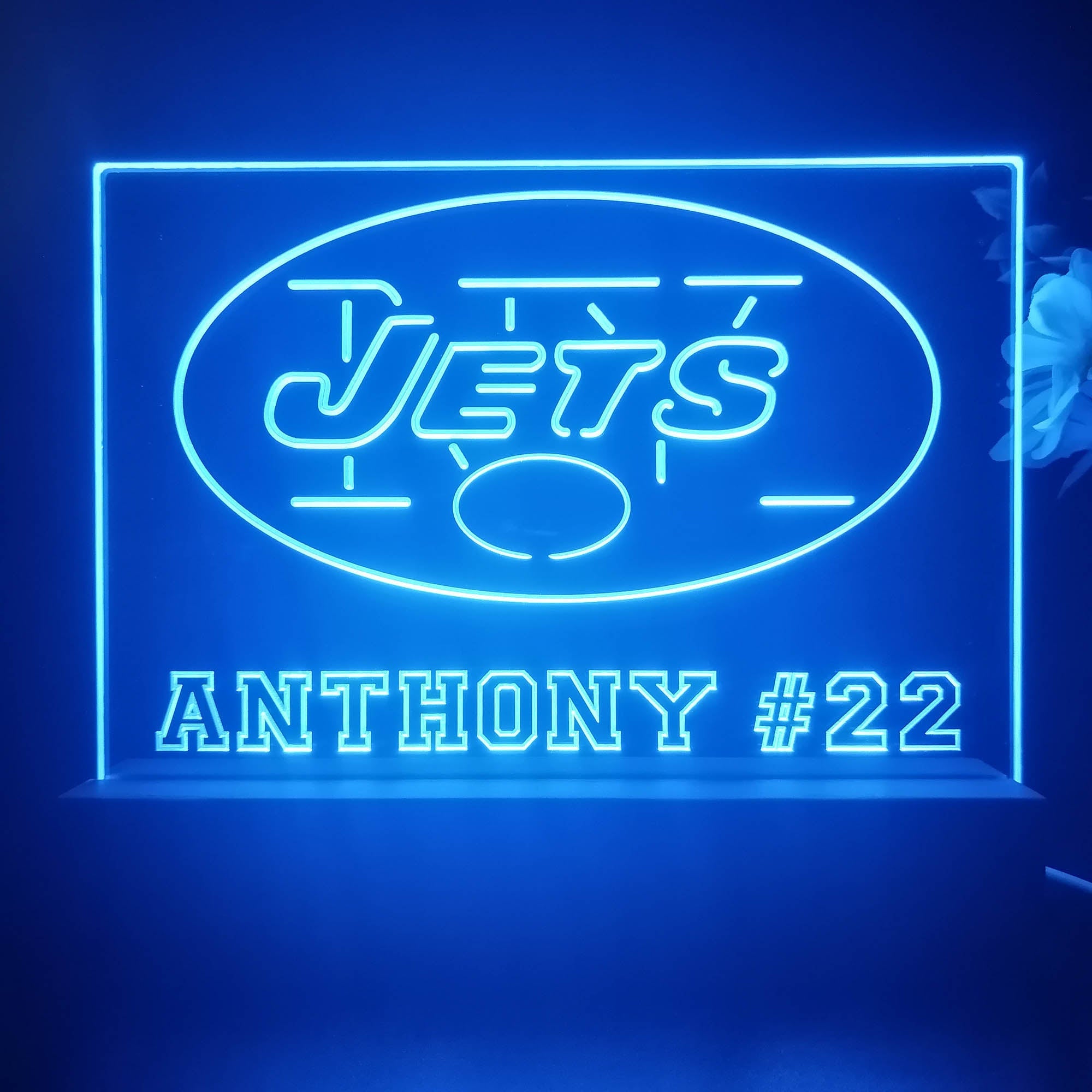 Personalized New York Jets Souvenir Neon LED Night Light Sign