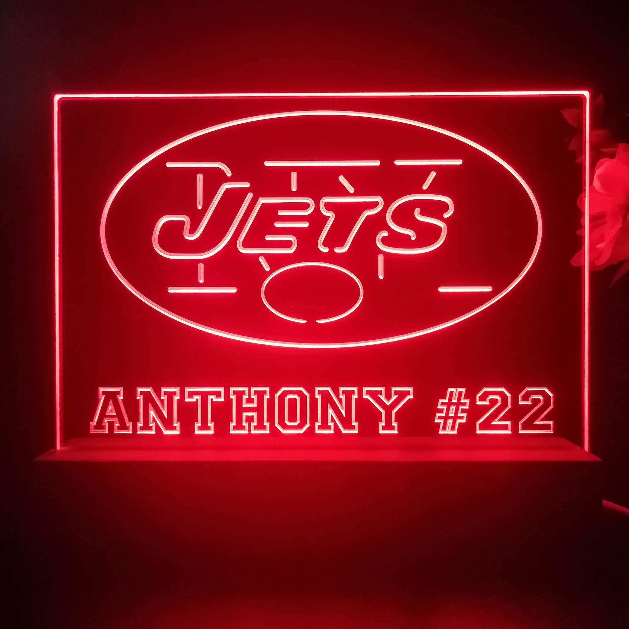 Personalized New York Jets Souvenir Neon LED Night Light Sign