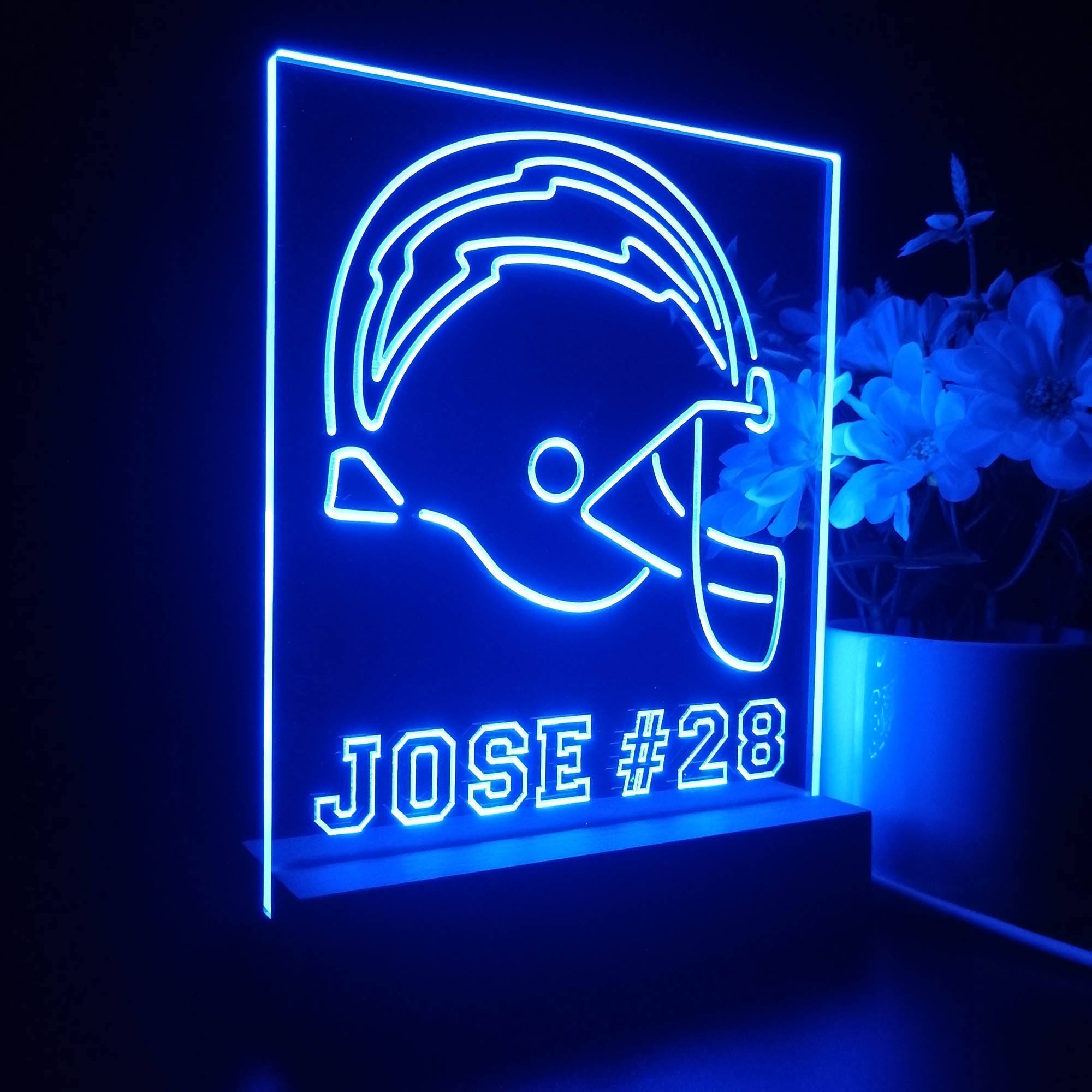 Personalized San Diego Chargers Souvenir Neon LED Night Light Sign