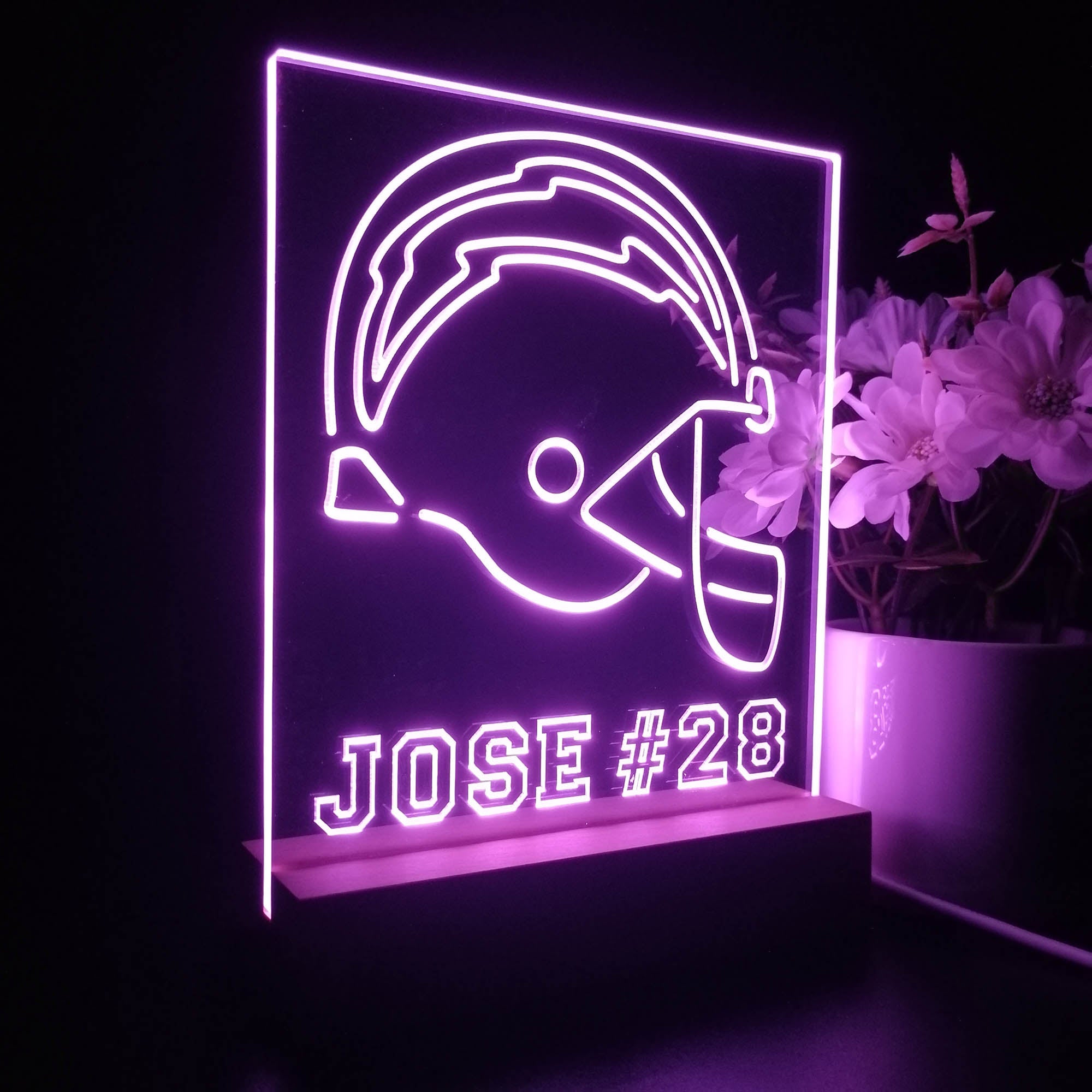 Personalized San Diego Chargers Souvenir Neon LED Night Light Sign