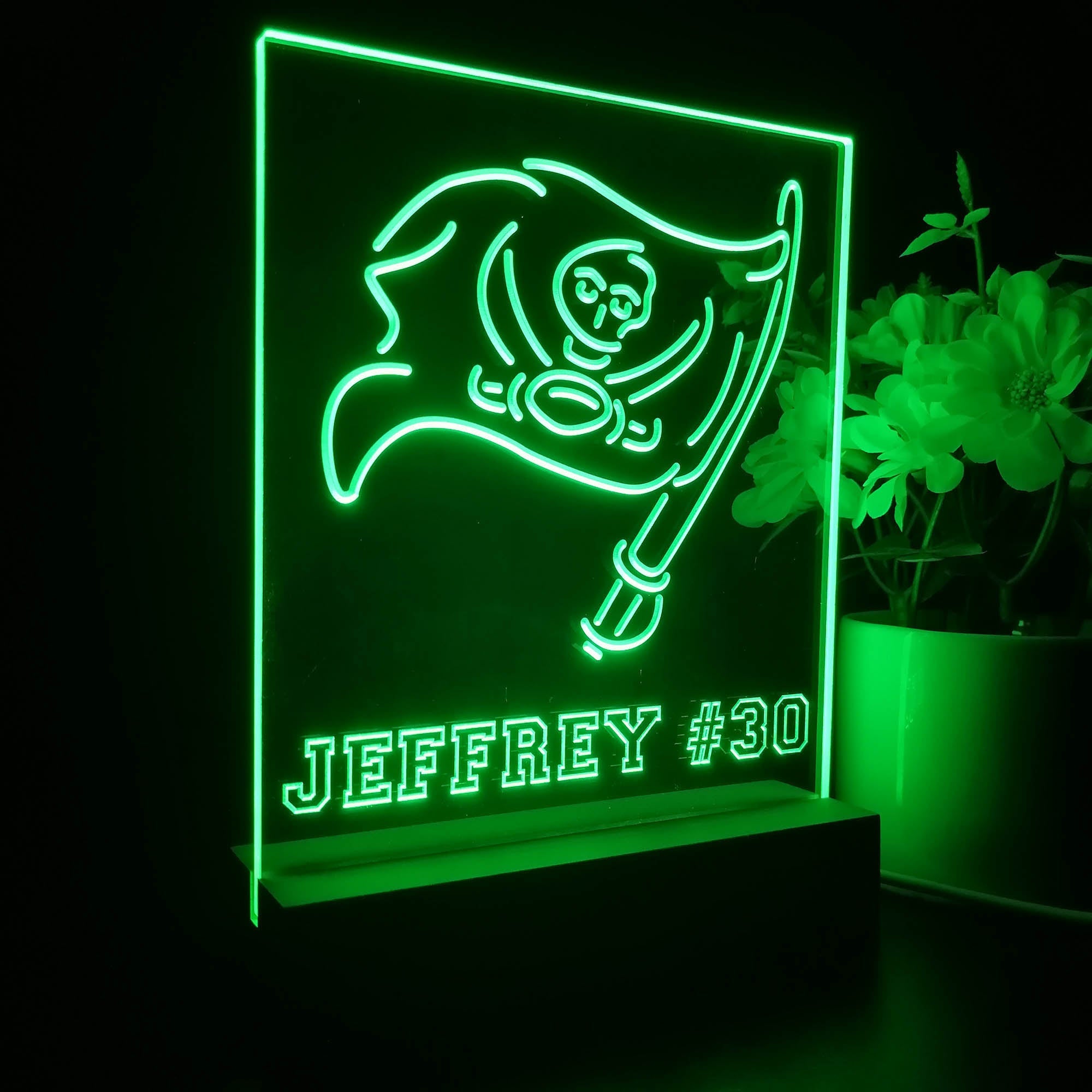 Personalized Tampa Bay Buccaneers Souvenir Neon LED Night Light Sign