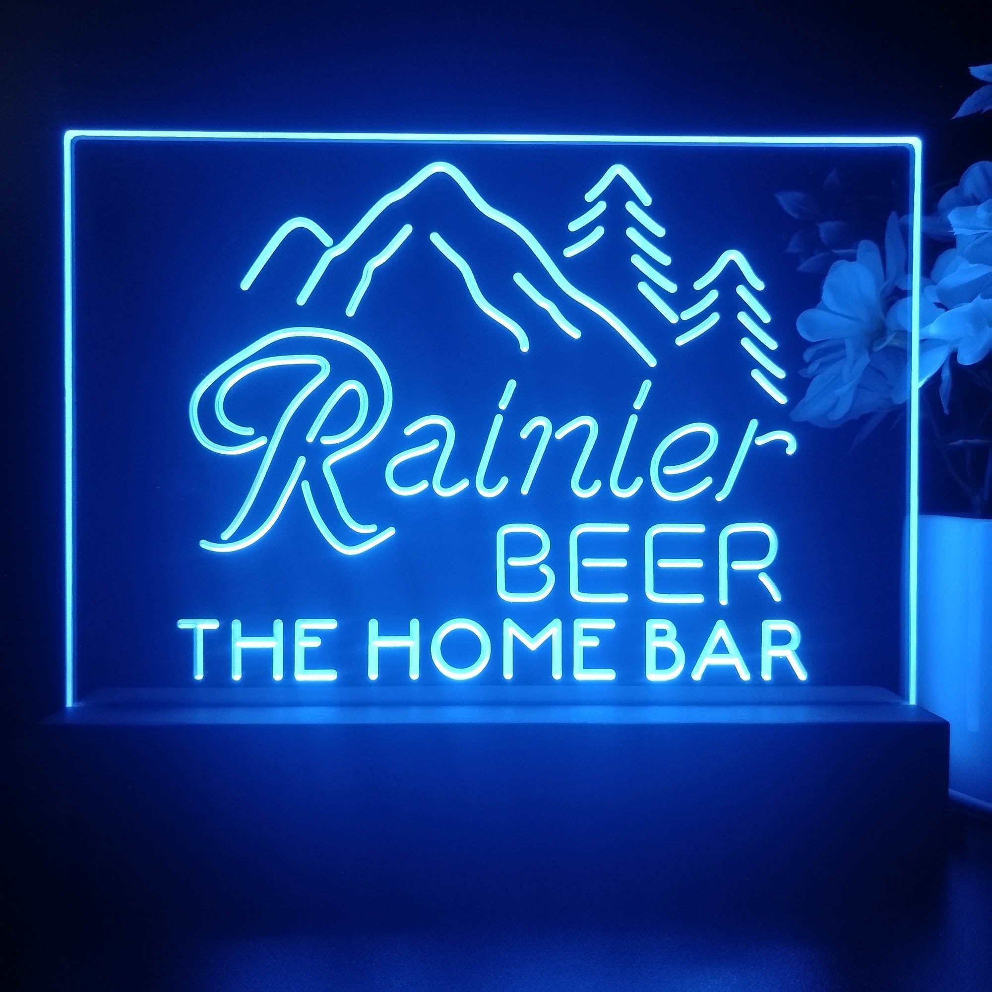 Personalized Rainier Souvenir Neon LED Night Light Sign