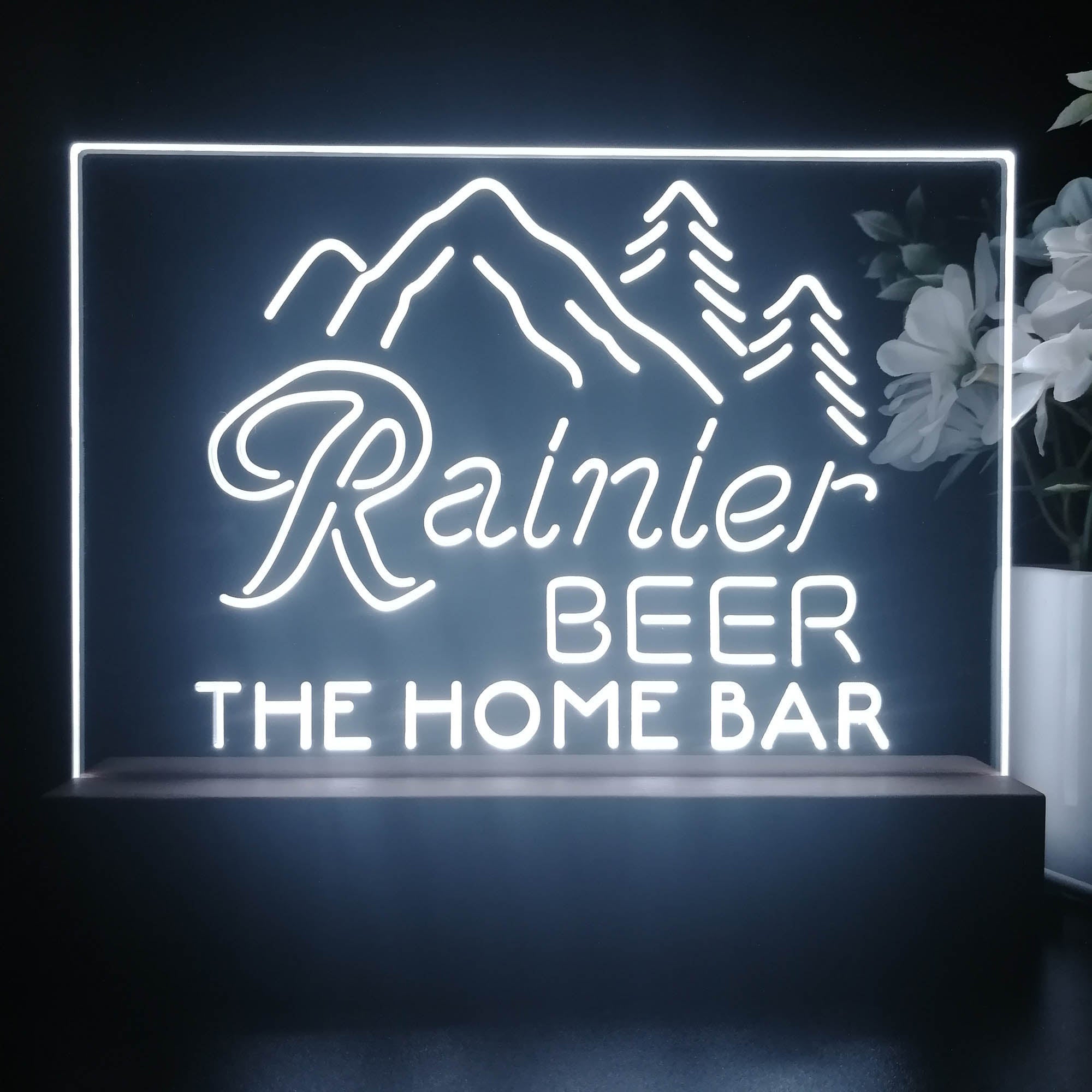 Personalized Rainier Souvenir Neon LED Night Light Sign