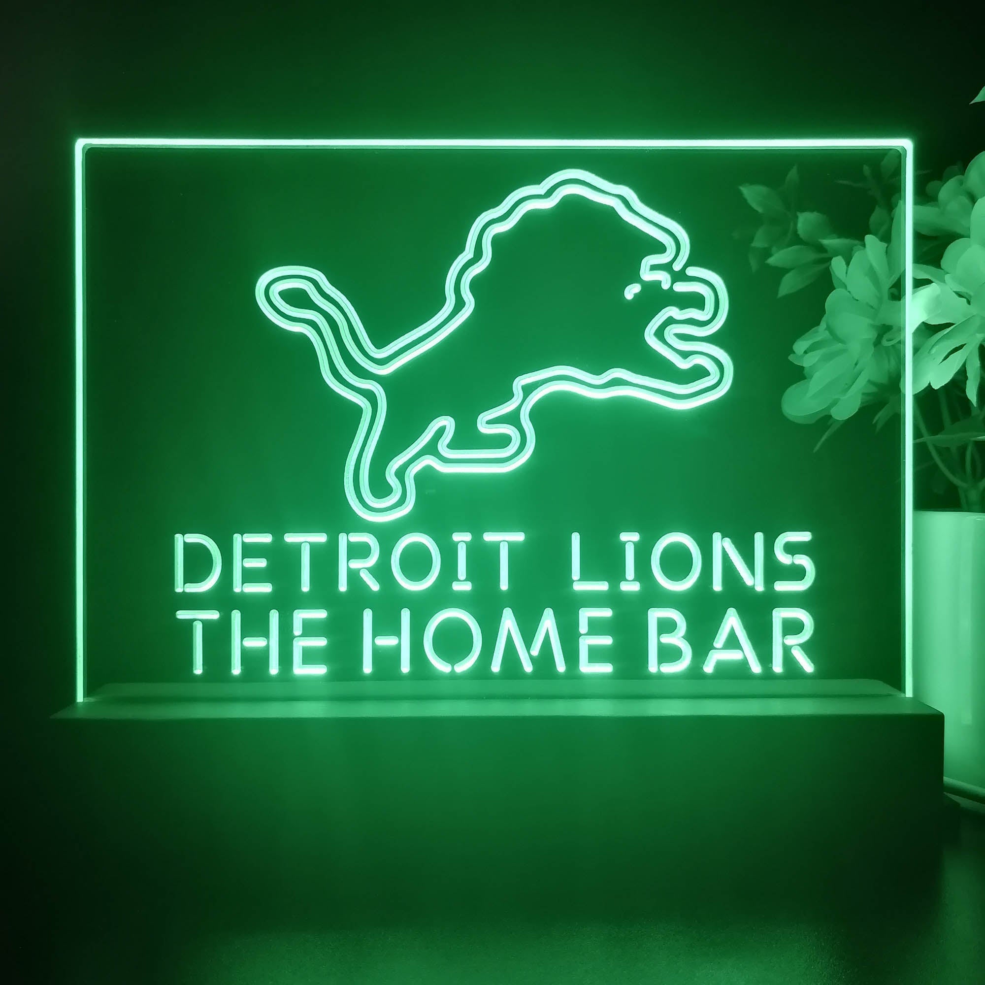 Personalized Detroits Lion Souvenir Neon LED Night Light Sign