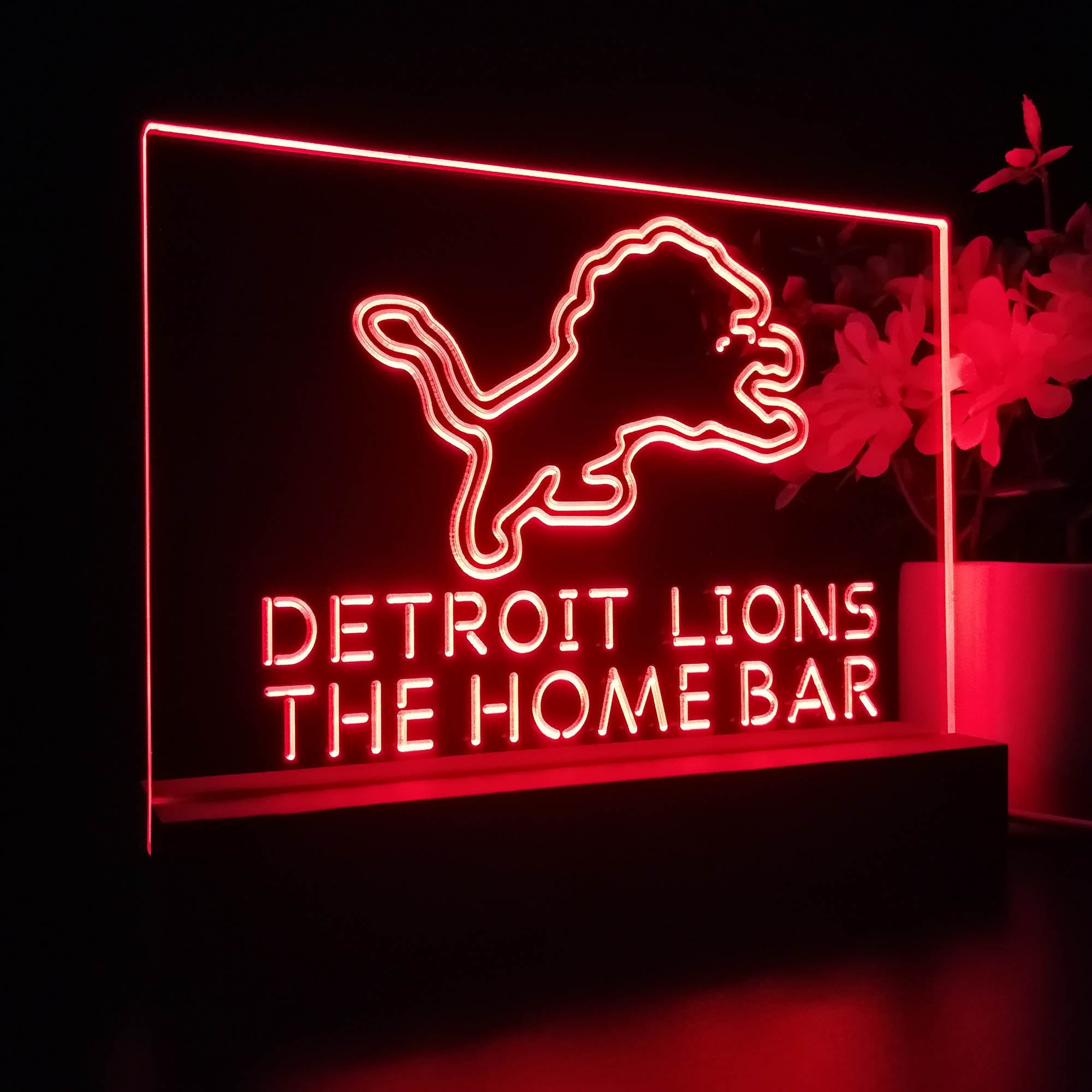 Personalized Detroits Lion Souvenir Neon LED Night Light Sign