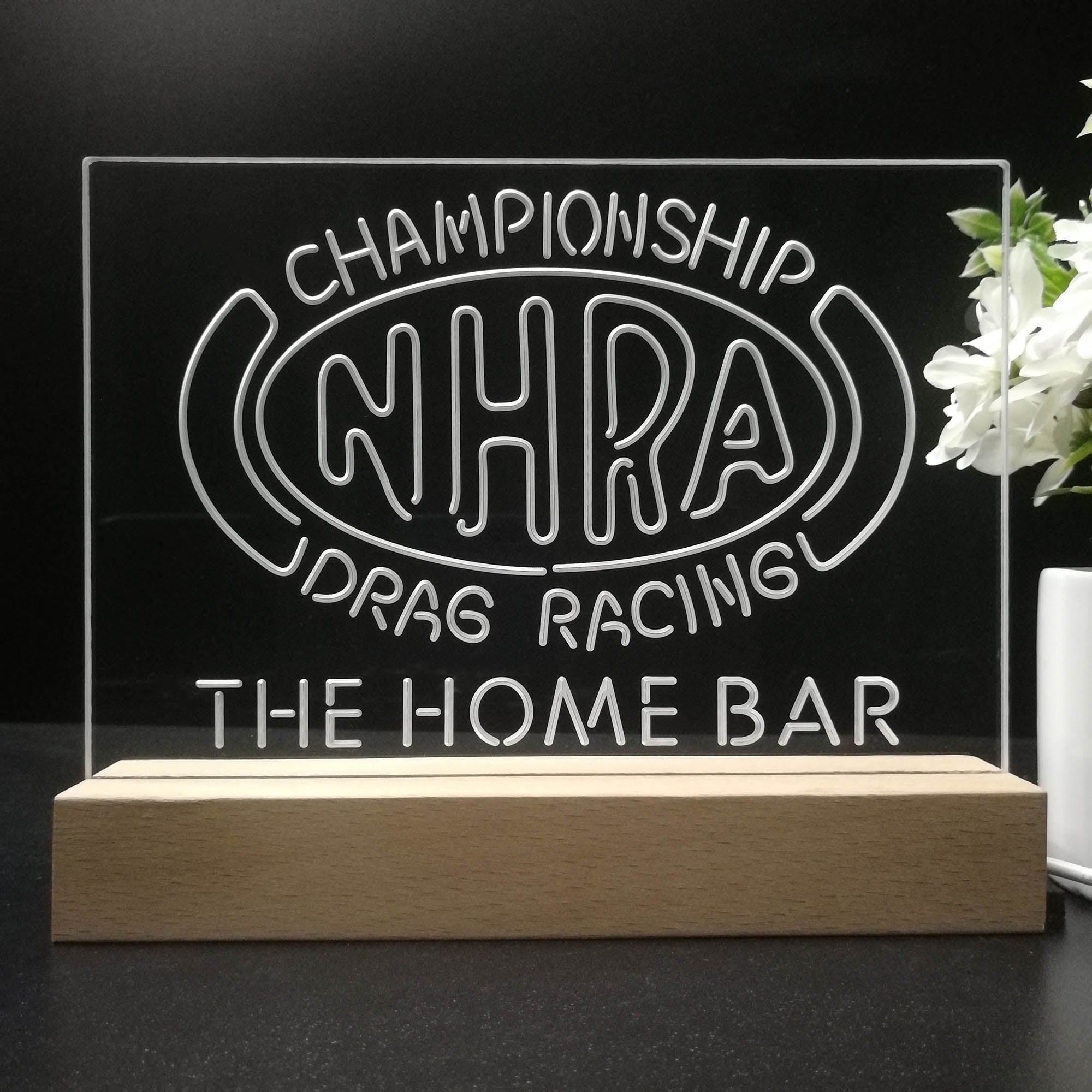 Personalized NHRA,Drags Racing Souvenir Neon LED Night Light Sign