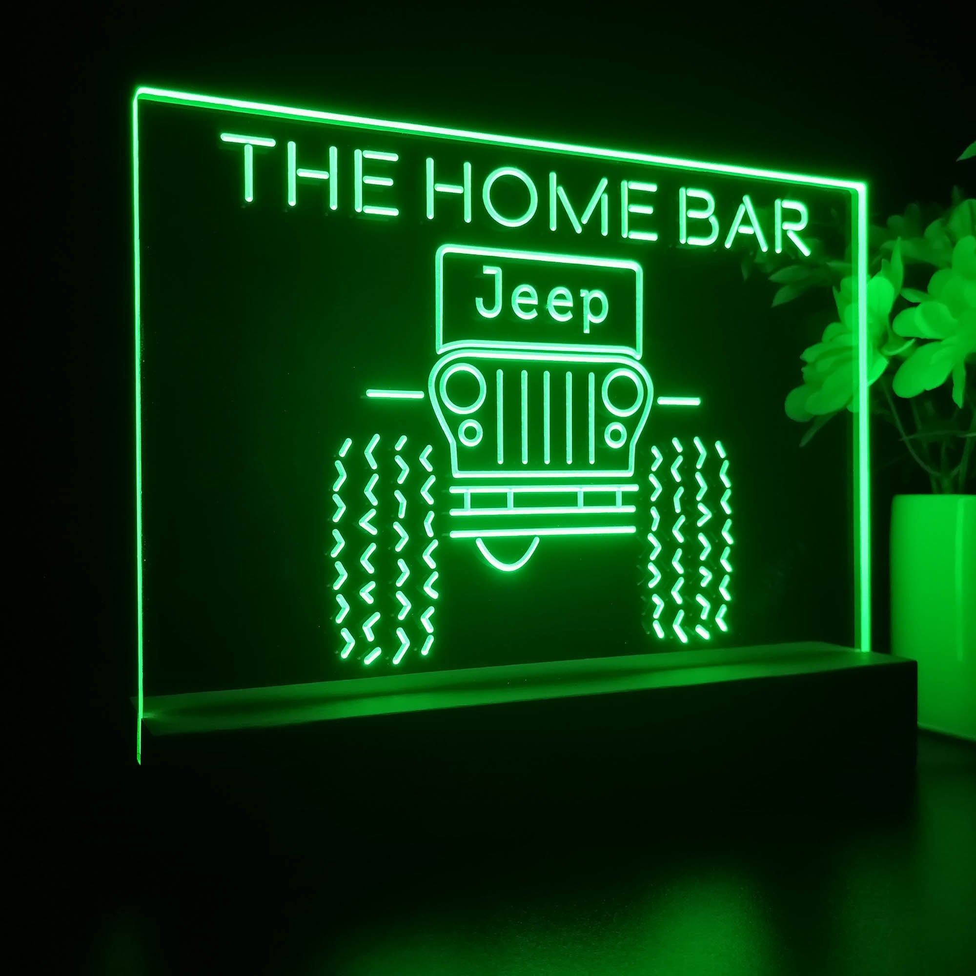 Personalized Only in a Jeep Souvenir Neon LED Night Light Sign