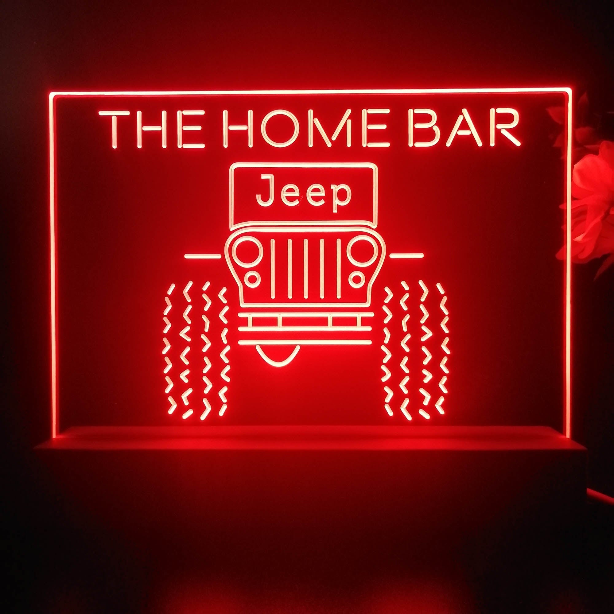 Personalized Only in a Jeep Souvenir Neon LED Night Light Sign