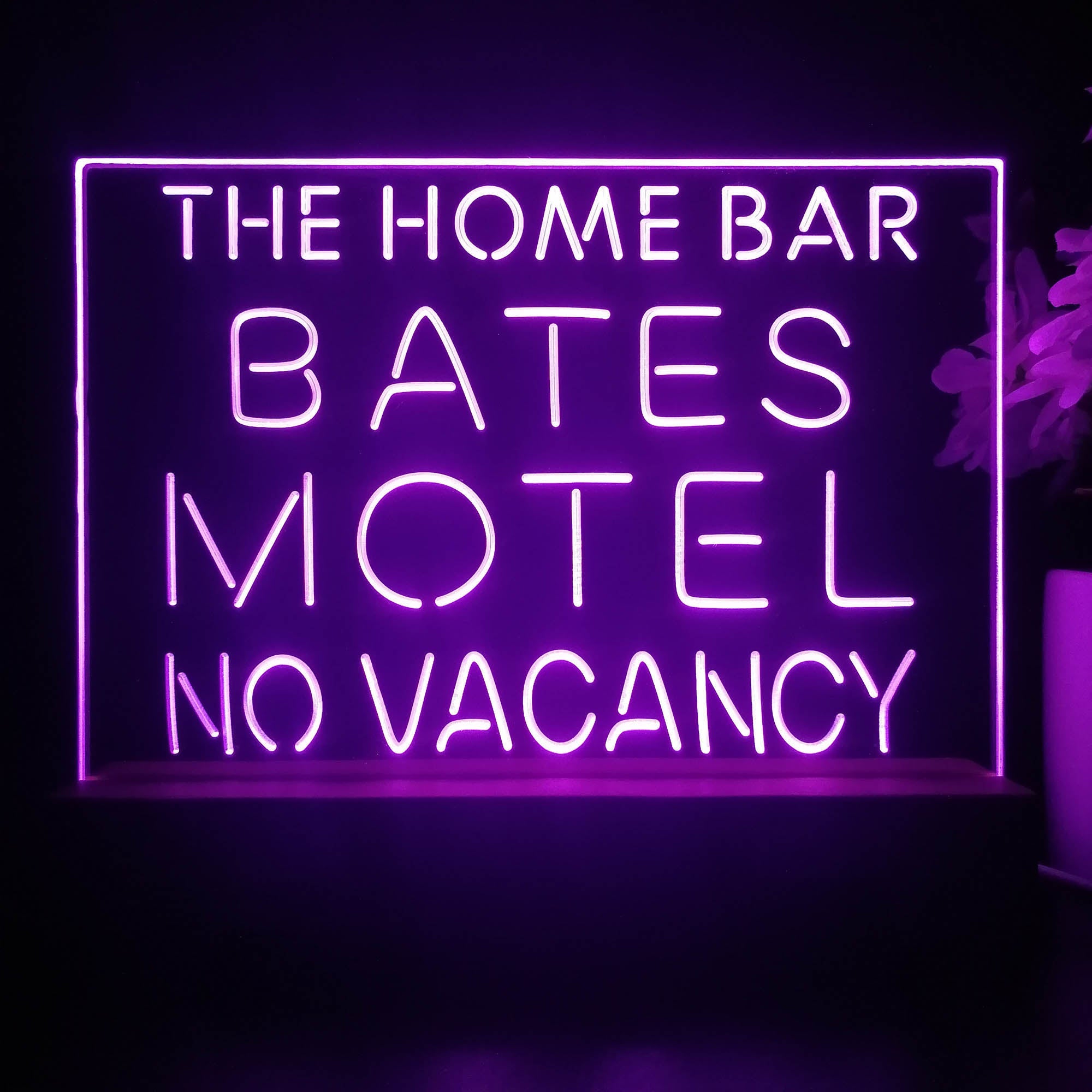 Personalized Bates Motel No Vacancy Souvenir Neon LED Night Light Sign