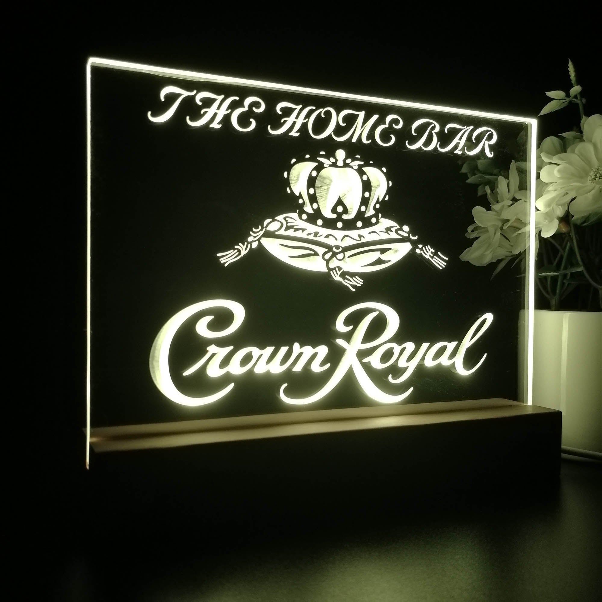 Personalized Crown Royal Souvenir Neon LED Night Light Sign
