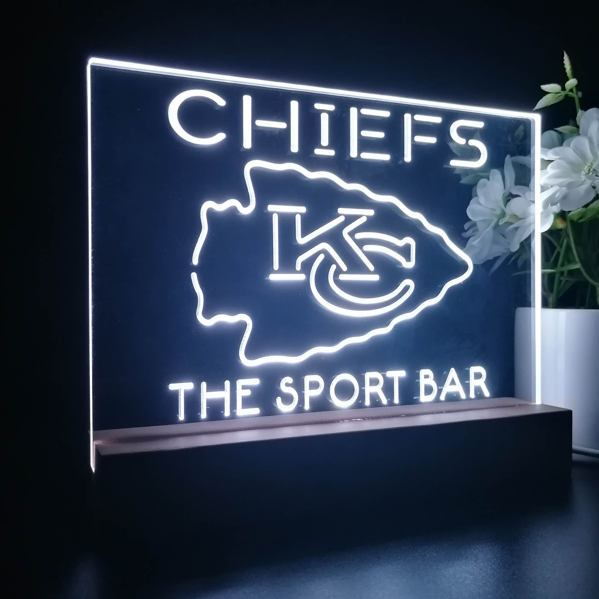 Personalized Kansas City Chiefs Souvenir Neon LED Night Light Sign