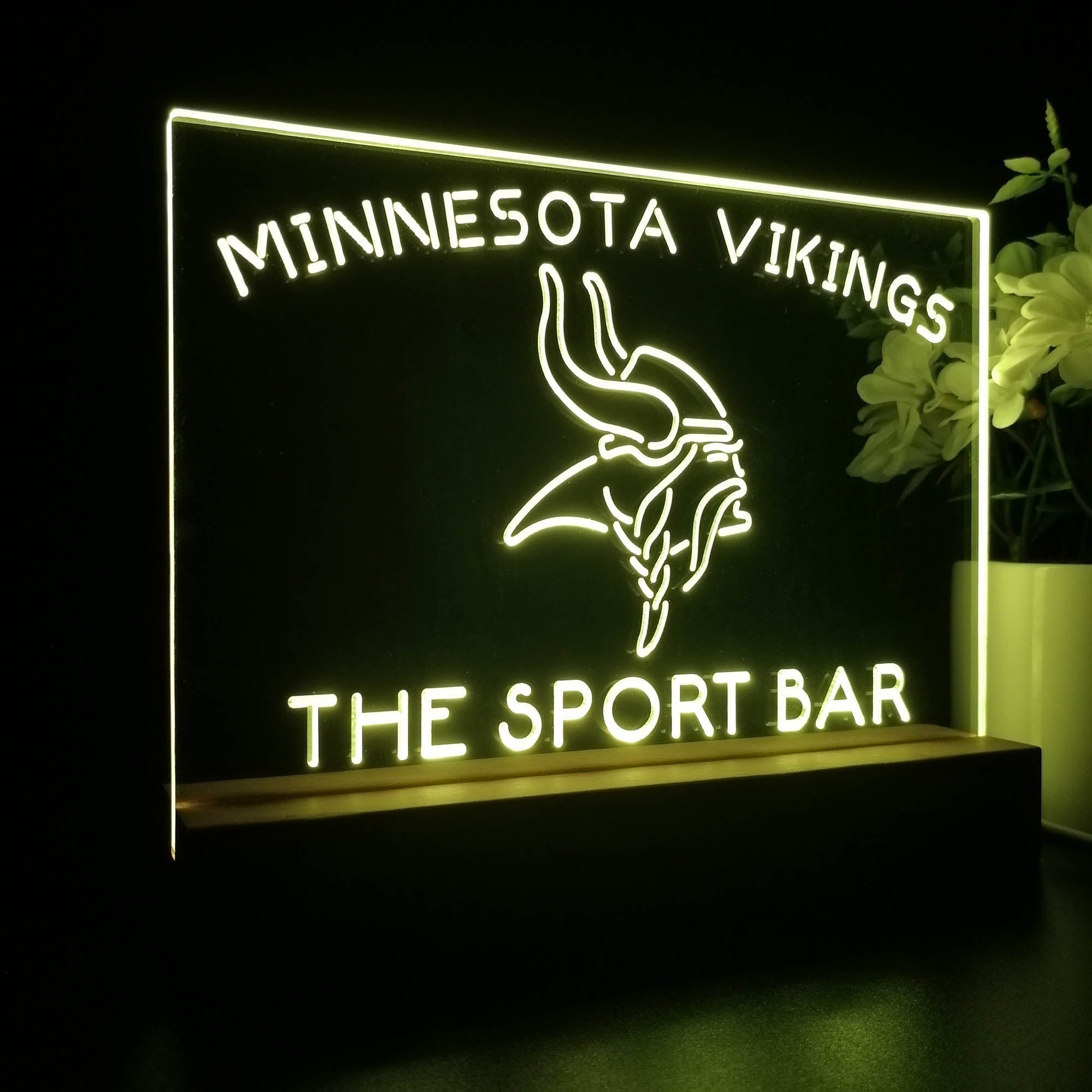 Personalized Minnesota Vikings Souvenir Neon LED Night Light Sign