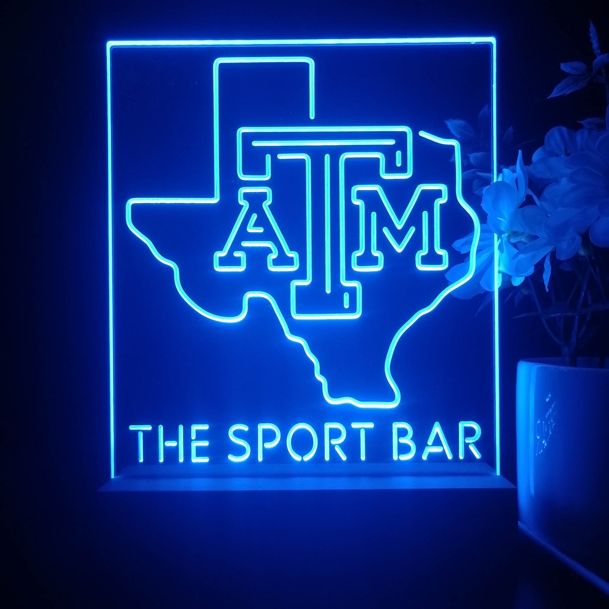 Personalized Texas A&M Aggies Souvenir Neon LED Night Light Sign