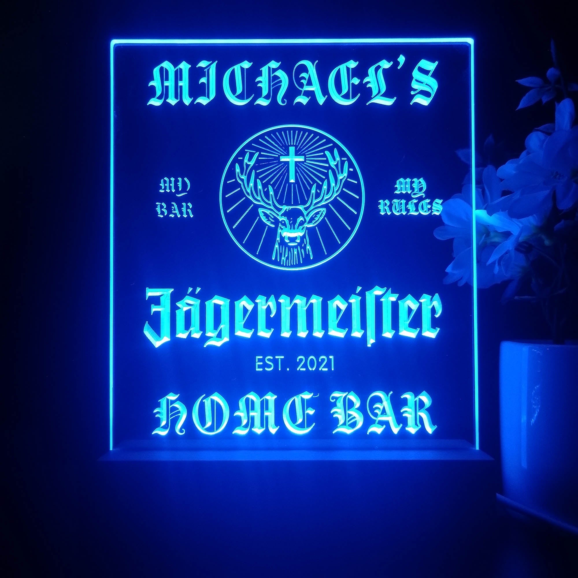 Personalized Jagermeister Souvenir Neon LED Night Light Sign