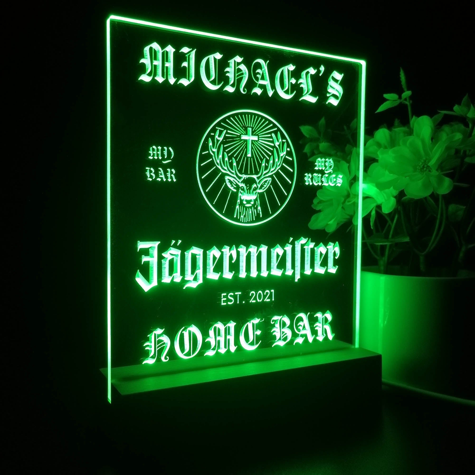 Personalized Jagermeister Souvenir Neon LED Night Light Sign
