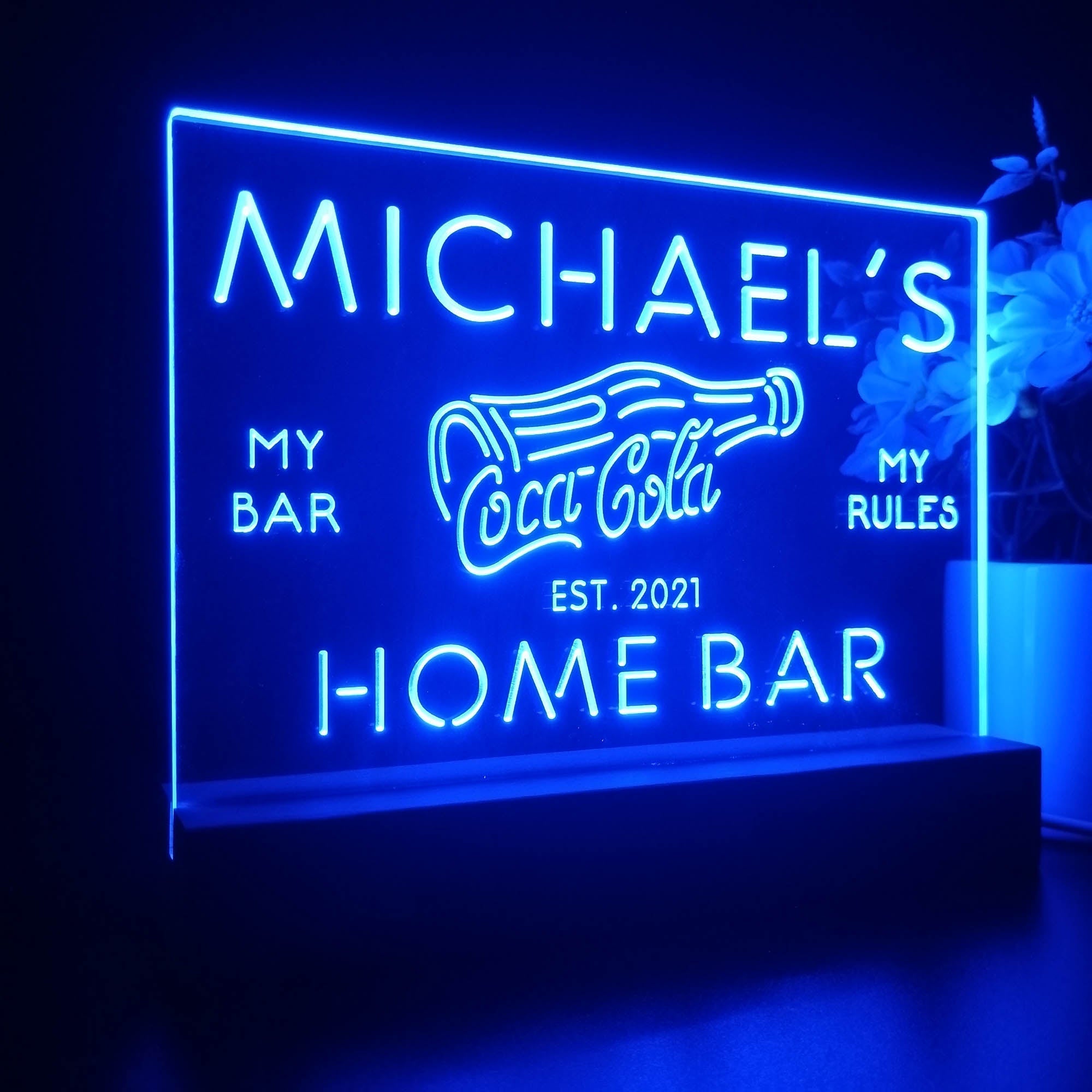 Personalized Coca Cola Souvenir Neon LED Night Light Sign