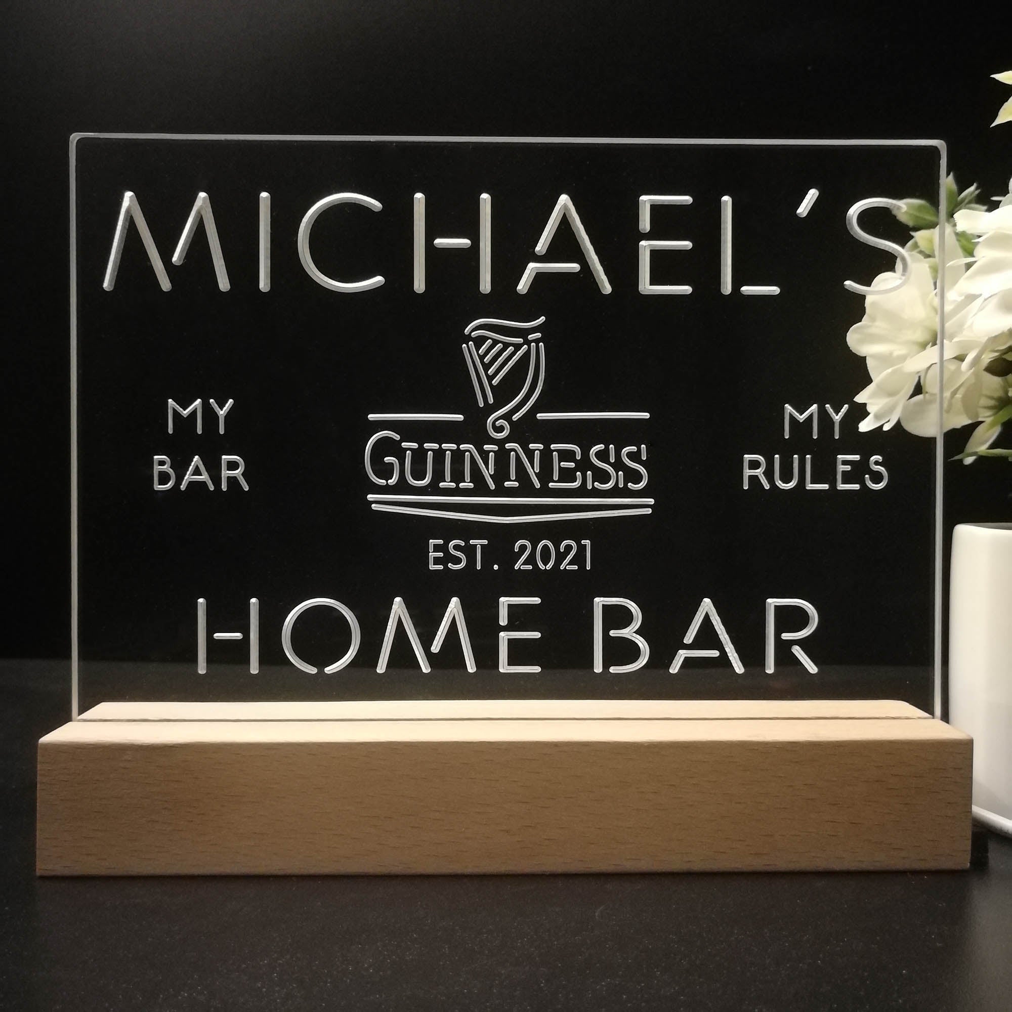 Personalized Guinness Souvenir Neon LED Night Light Sign