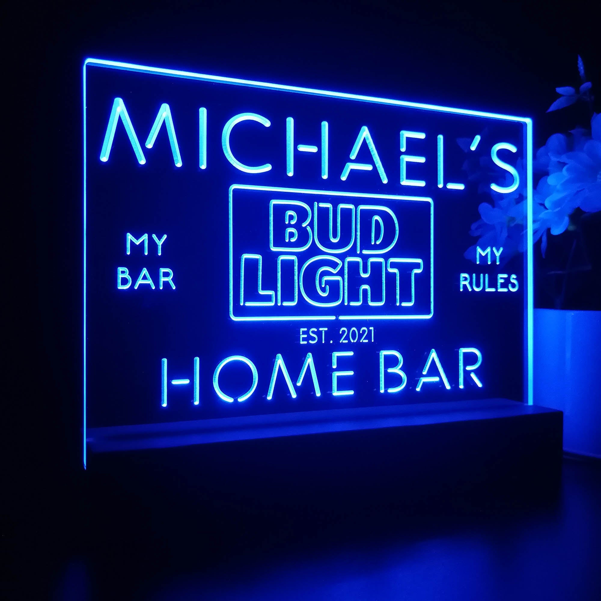 Personalized Bud Light Souvenir Neon LED Night Light Sign