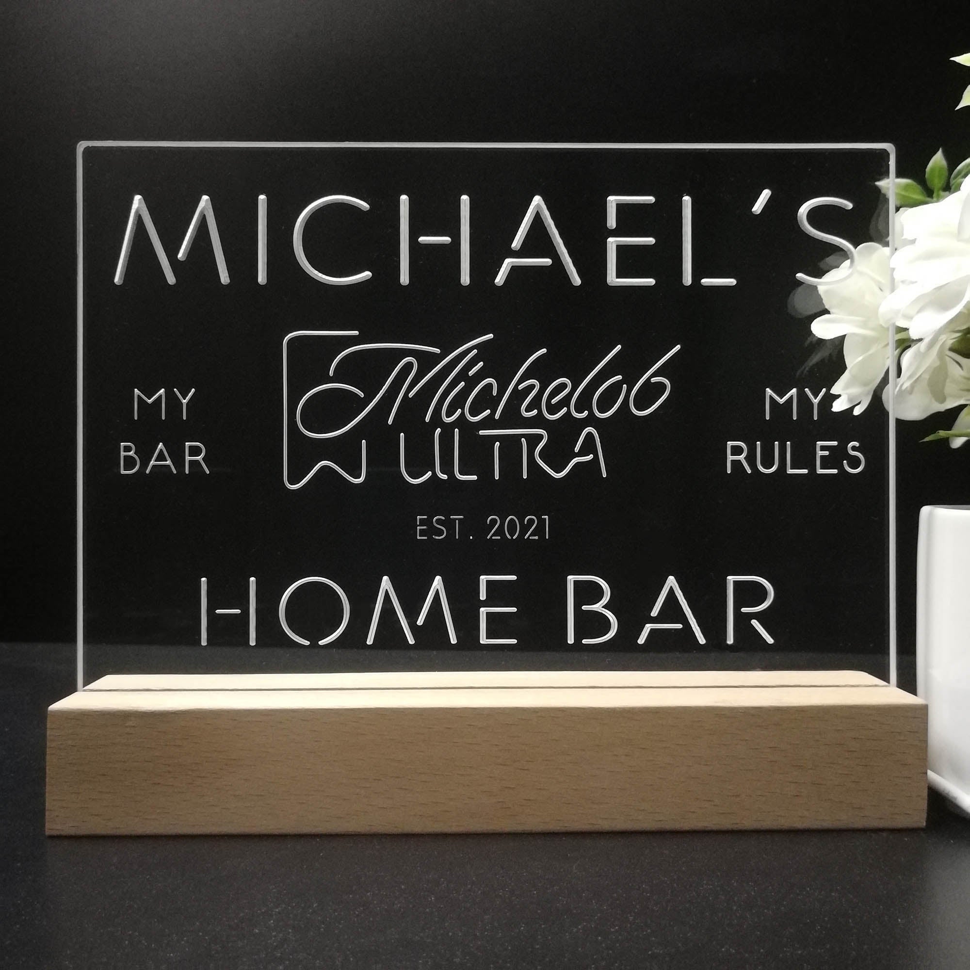 Personalized Michelob Souvenir Neon LED Night Light Sign