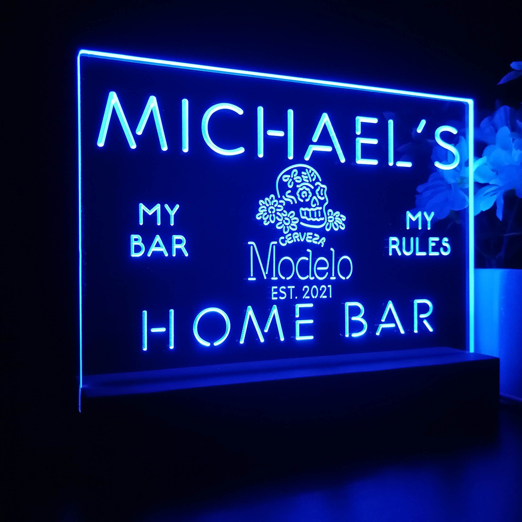 Personalized Cerveza Modelo Souvenir Neon LED Night Light Sign