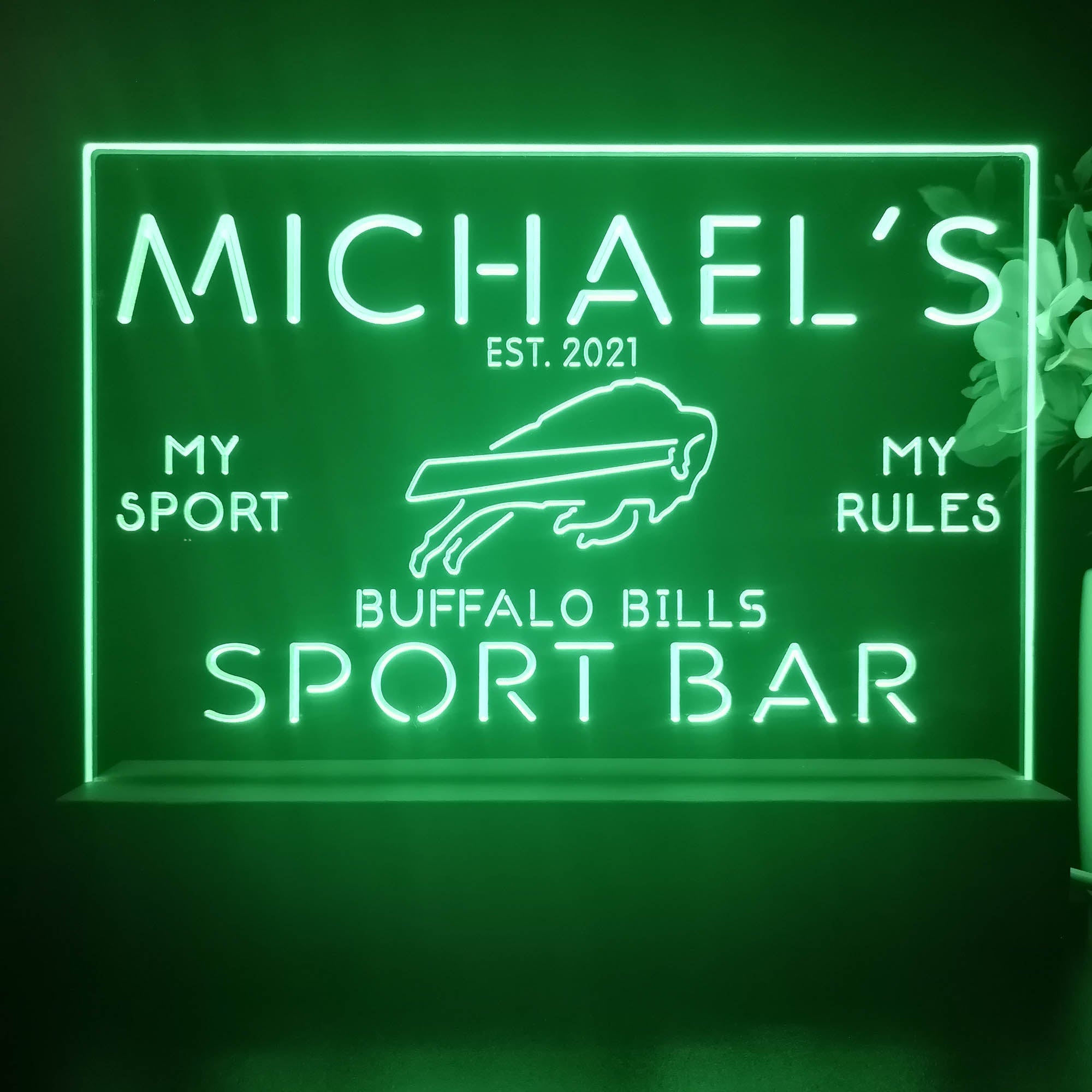 Personalized Buffalos Bill Souvenir Neon LED Night Light Sign