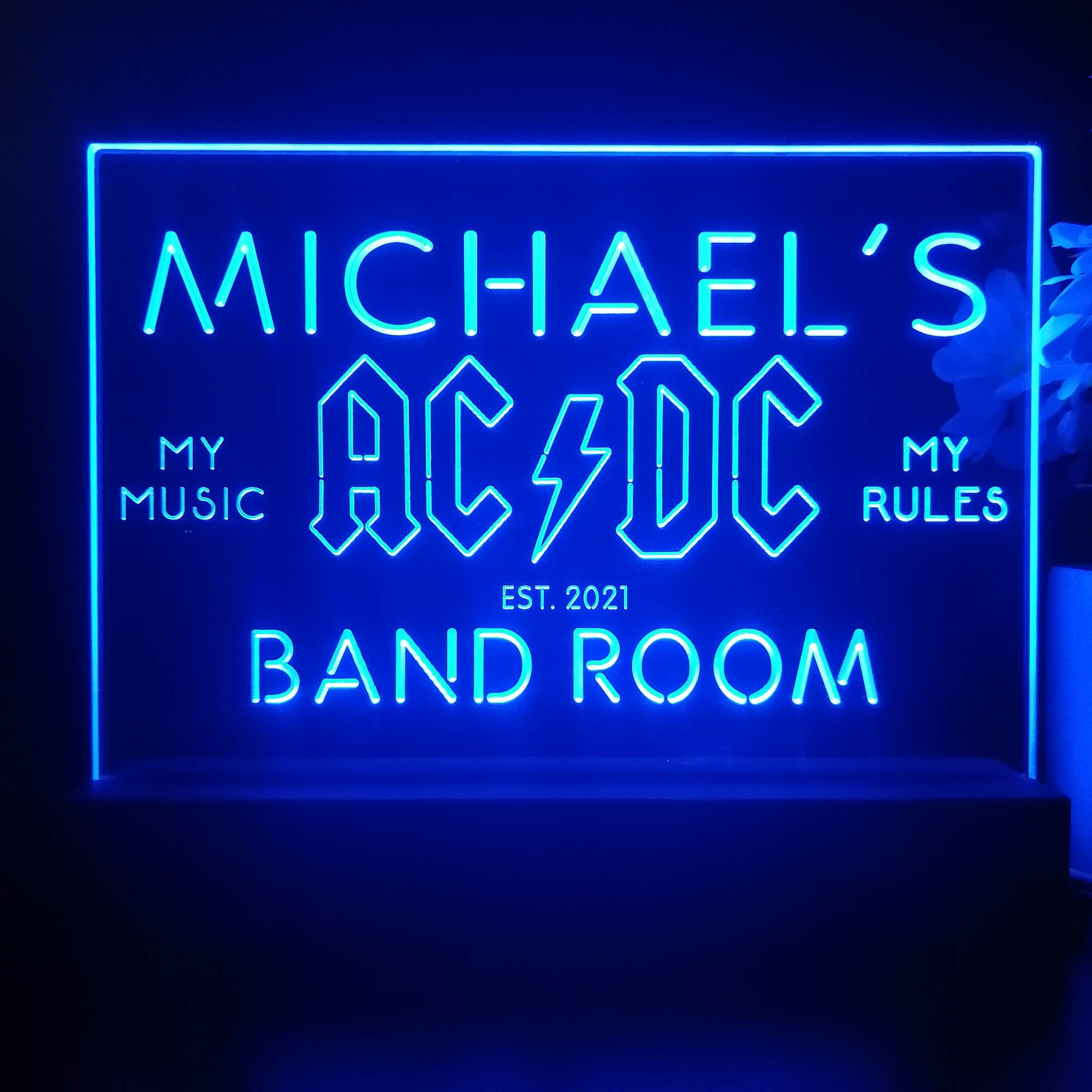 Personalized ACDC Souvenir Neon LED Night Light Sign