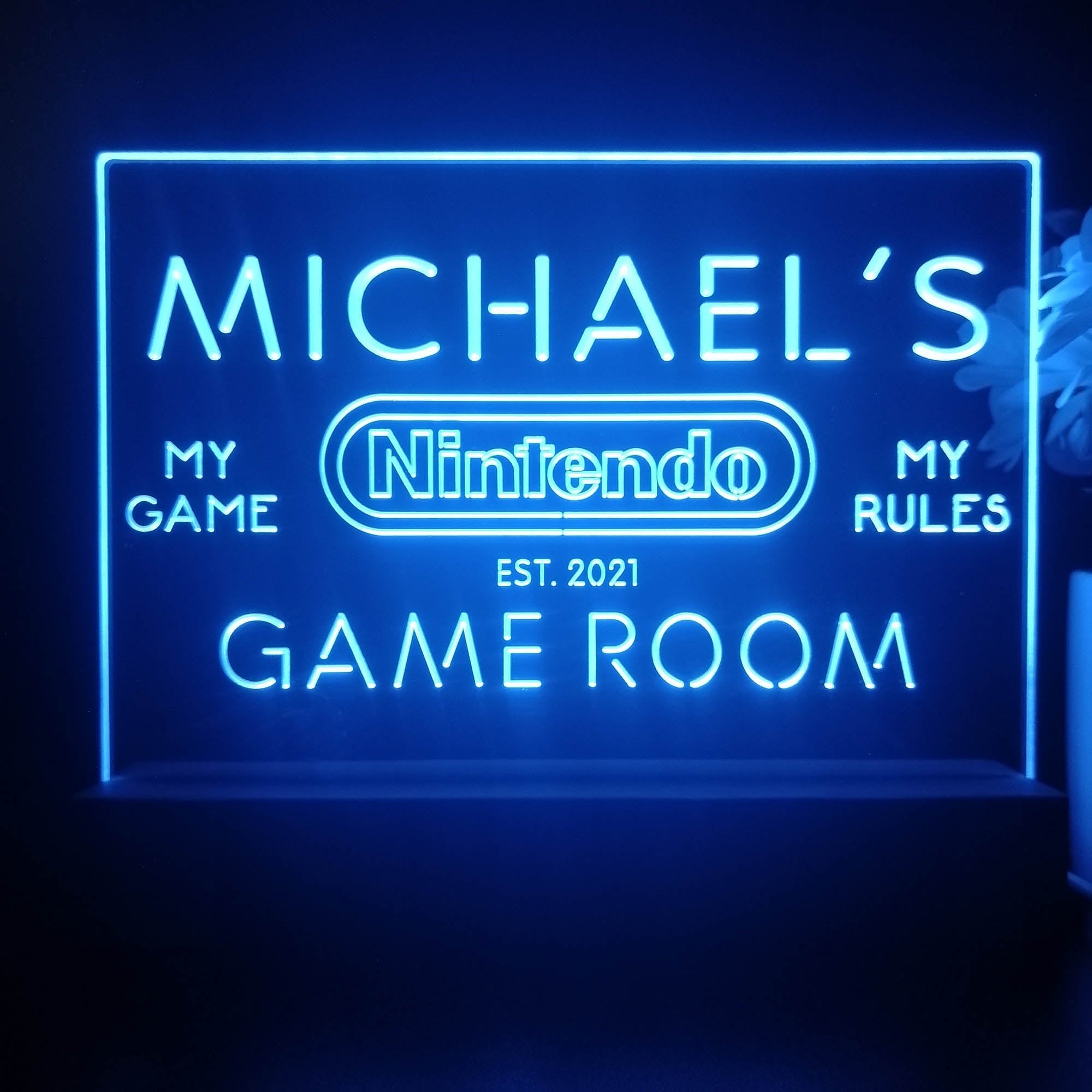 Personalized Nintendo Souvenir Neon LED Night Light Sign