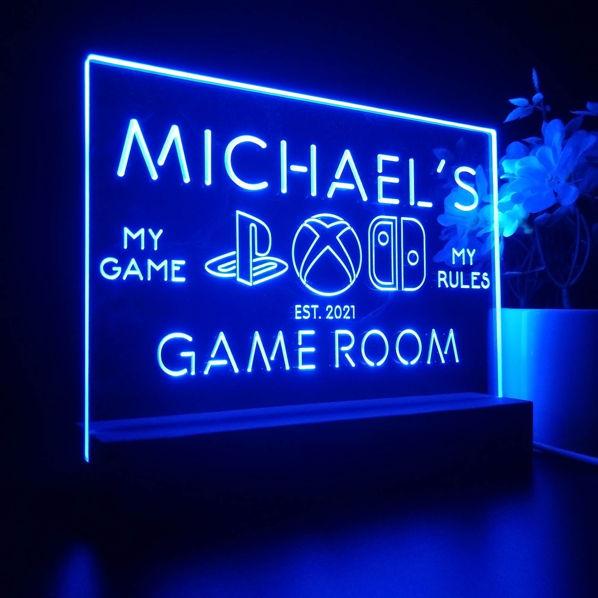 Personalized Gaming Console Collection Souvenir Neon LED Night Light Sign