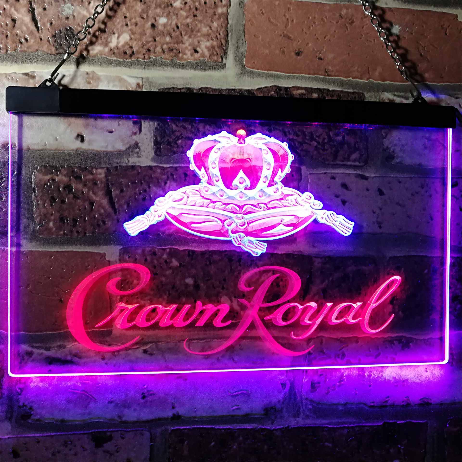 Crown Royal Beer Bar A Dual Color LED Neon Sign ProLedSign