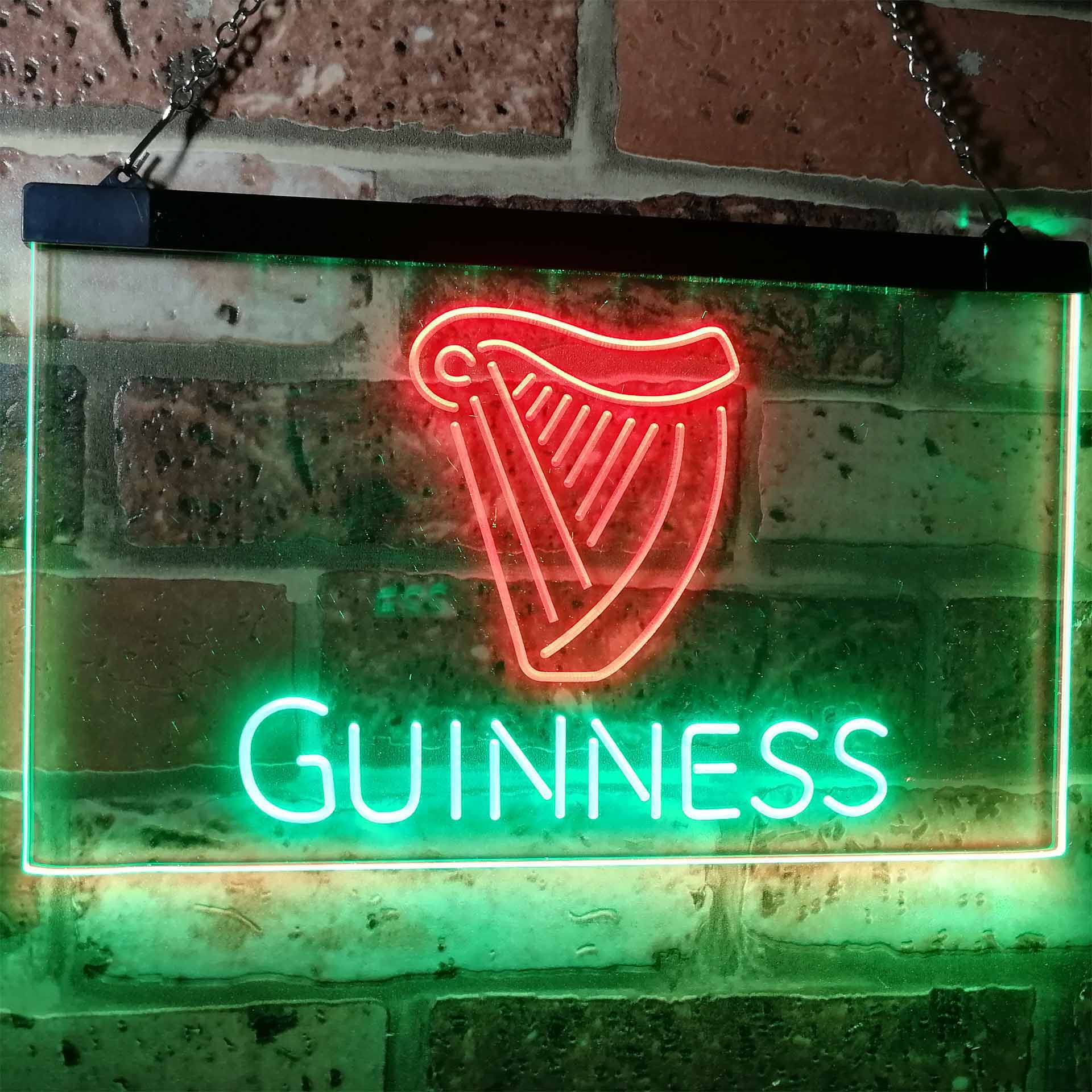 Guinness Ale Beer Bar Dual Color LED Neon Sign ProLedSign