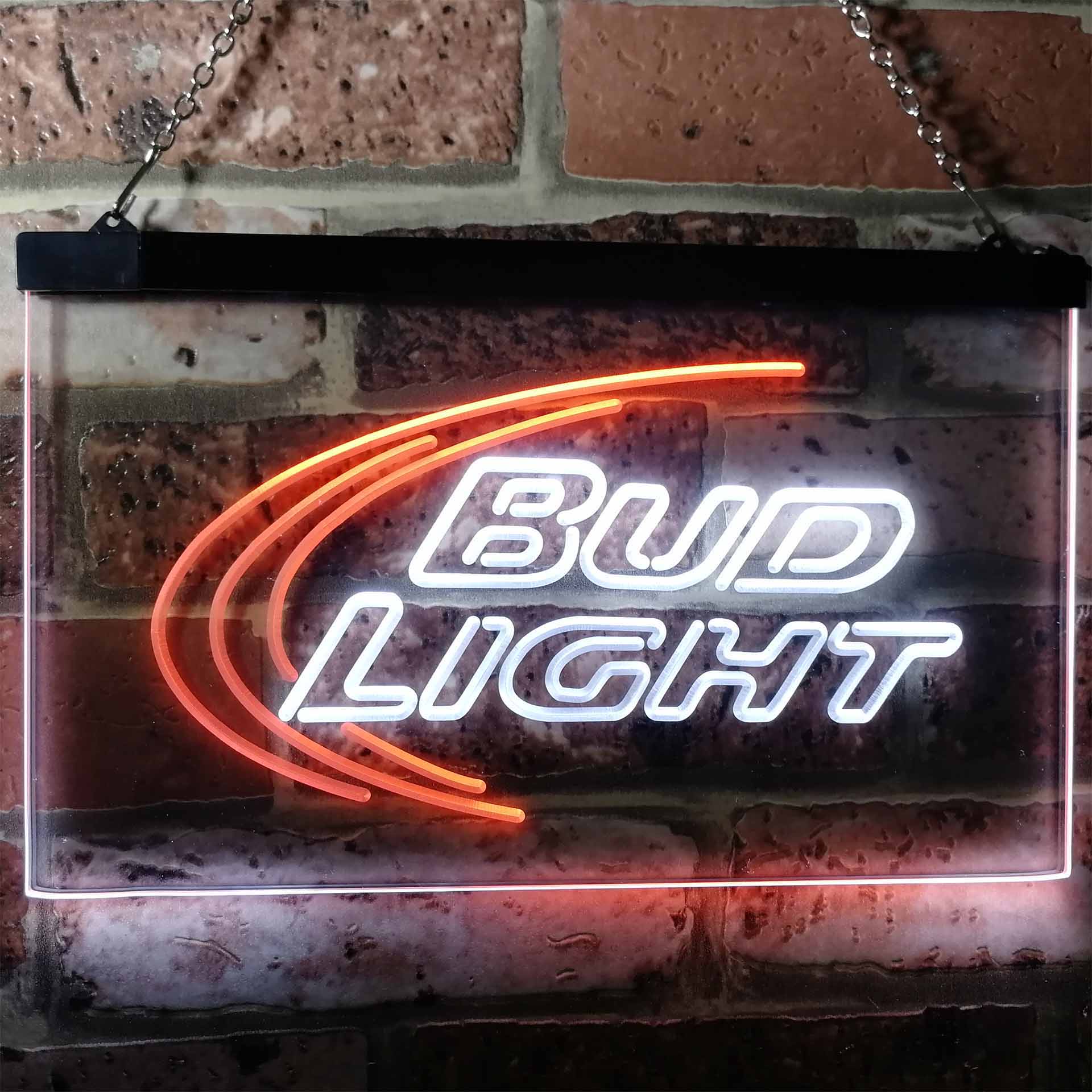 Bud Light Beer Ice Bar Dual Color LED Neon Sign ProLedSign