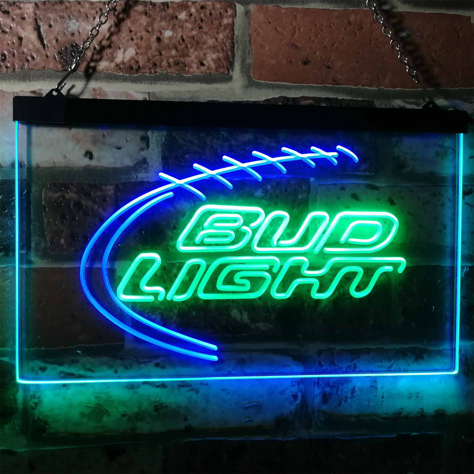 Bud Light Sport Beer Club Bar Dual Color LED Neon Sign ProLedSign