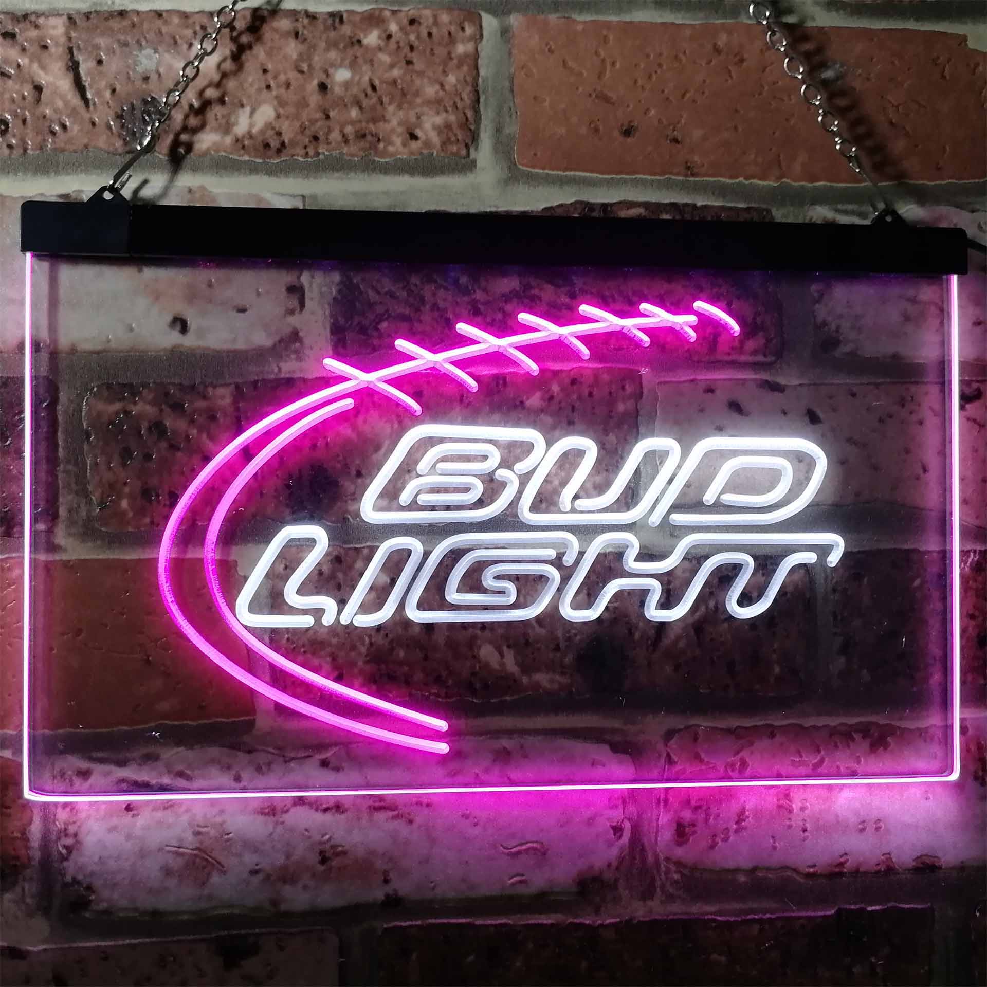 Bud Light Sport Beer Club Bar Dual Color LED Neon Sign ProLedSign