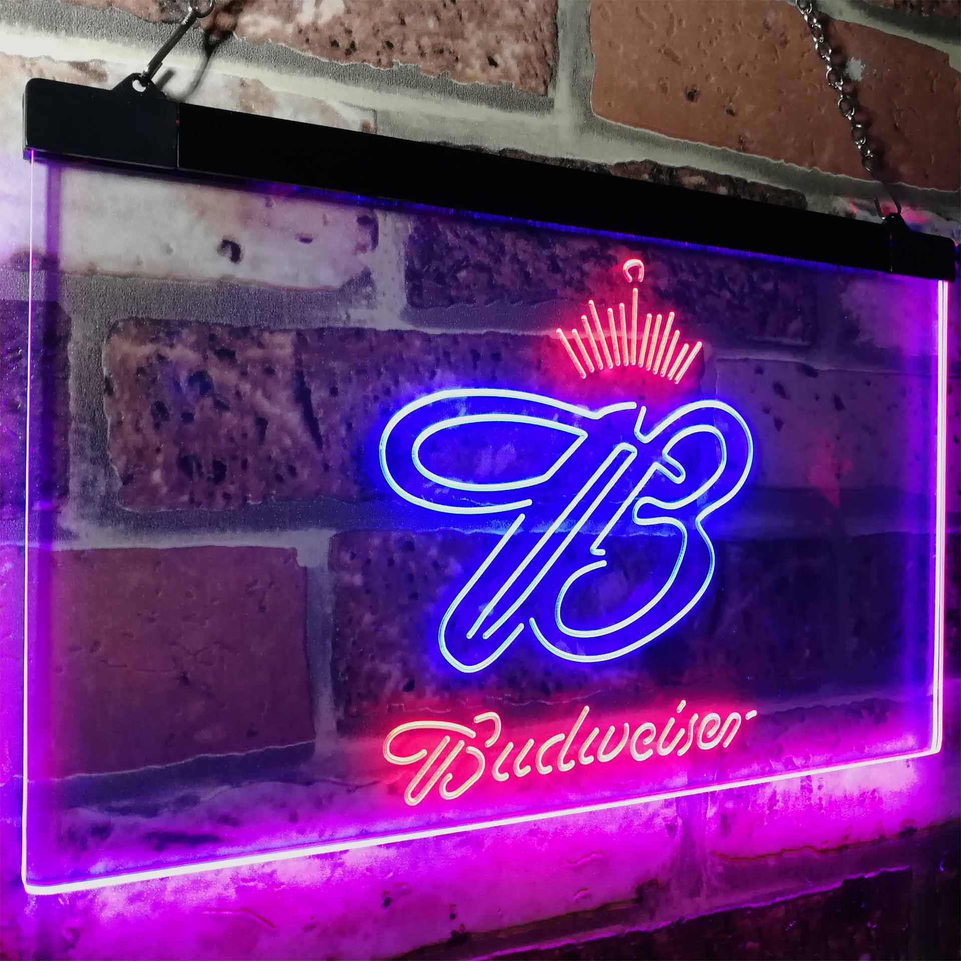 Budweiser Crown King Beer Bar Neon-Like LED Sign