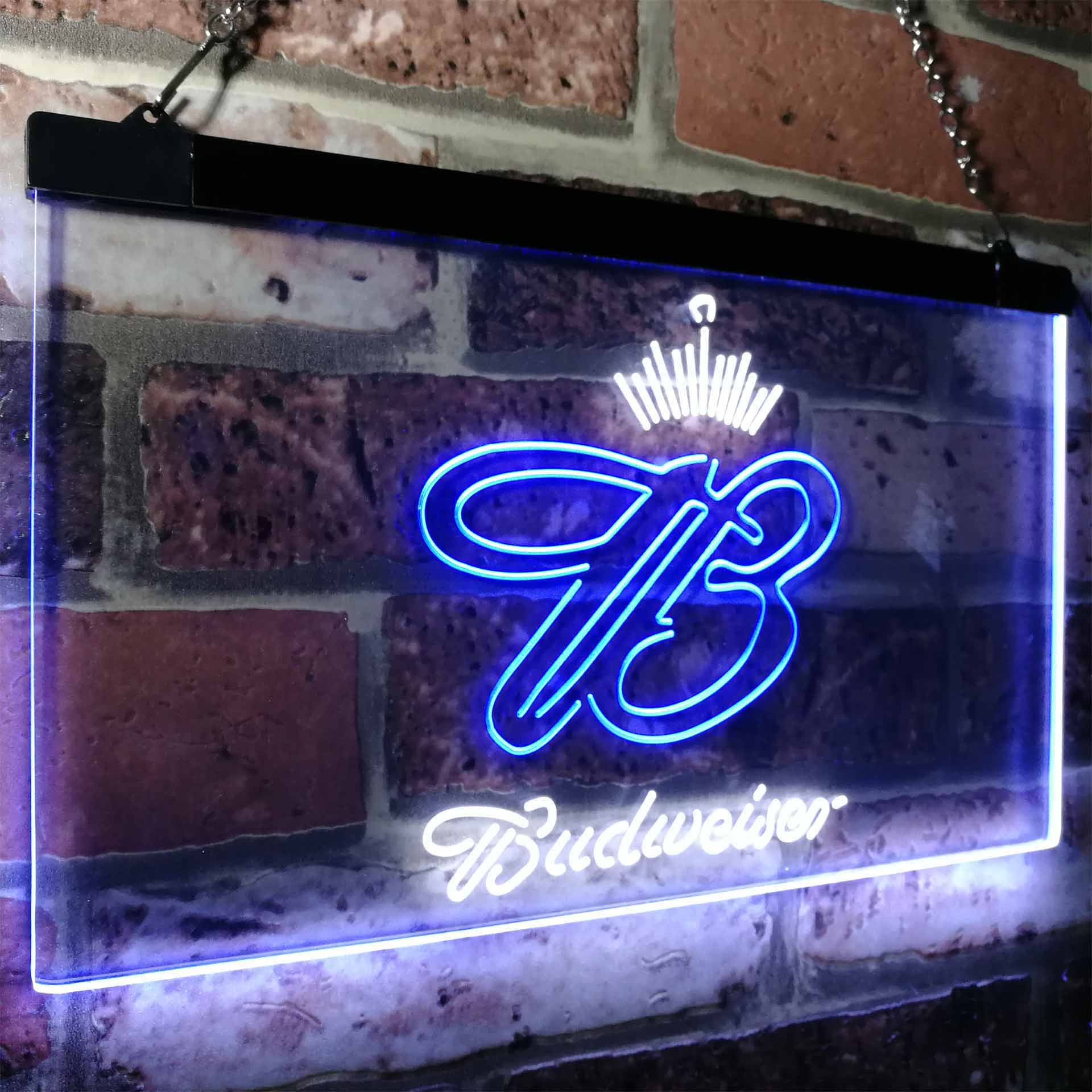 Budweiser Crown King Beer Bar Neon-Like LED Sign