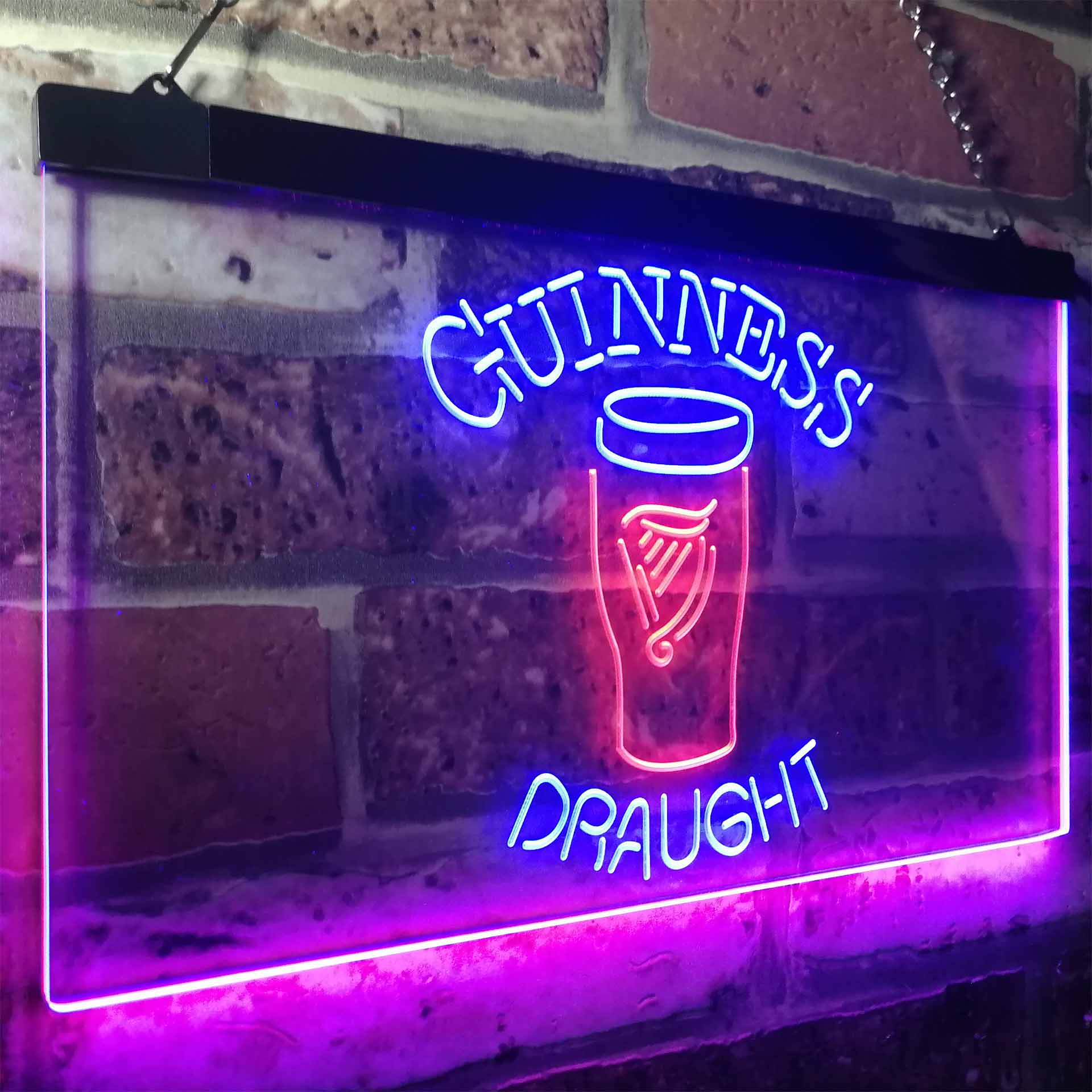 Guinness Draught Ale Beer Bar Neon-Like LED Sign - ProLedSign