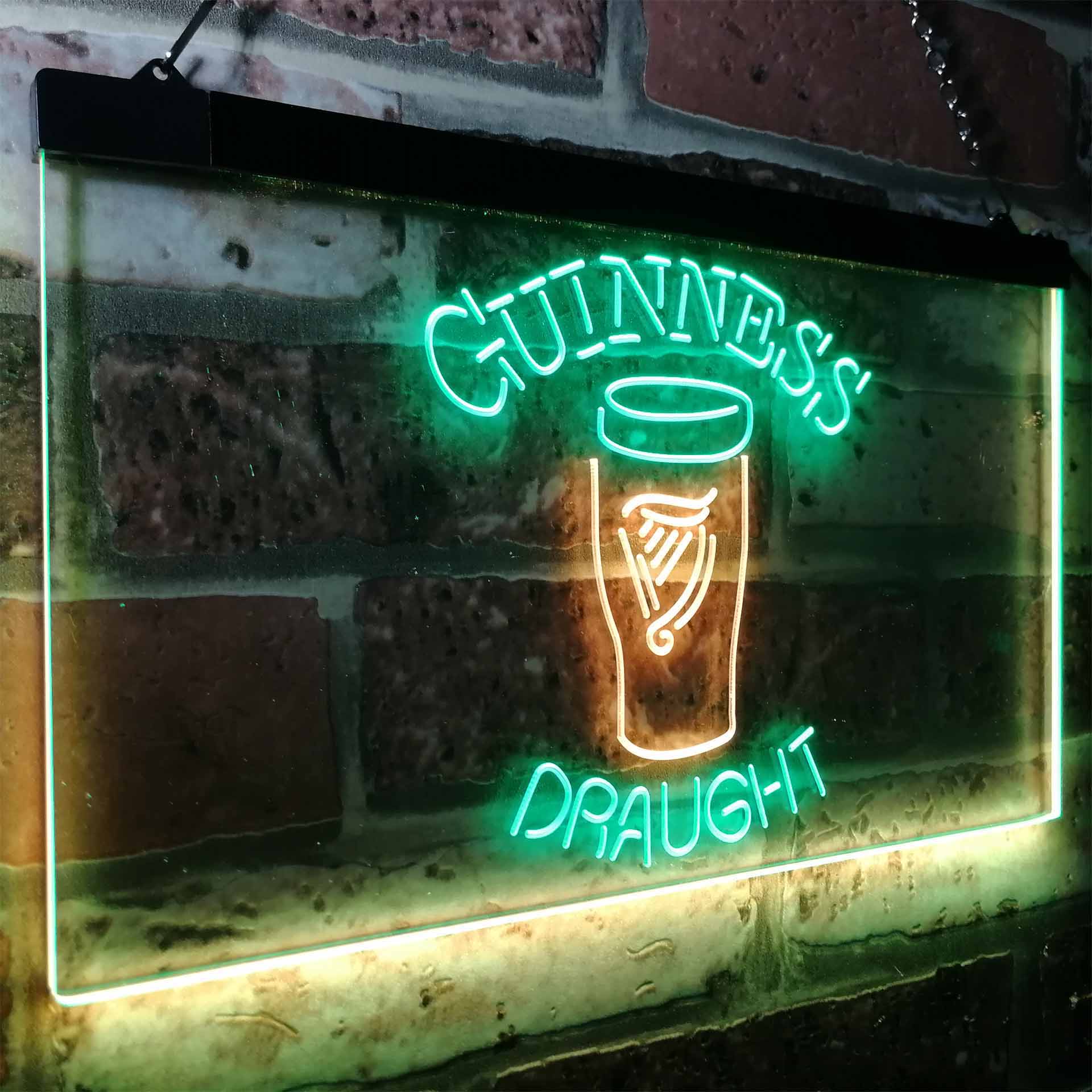 Guinness Draught Ale Beer Bar Neon-Like LED Sign - ProLedSign