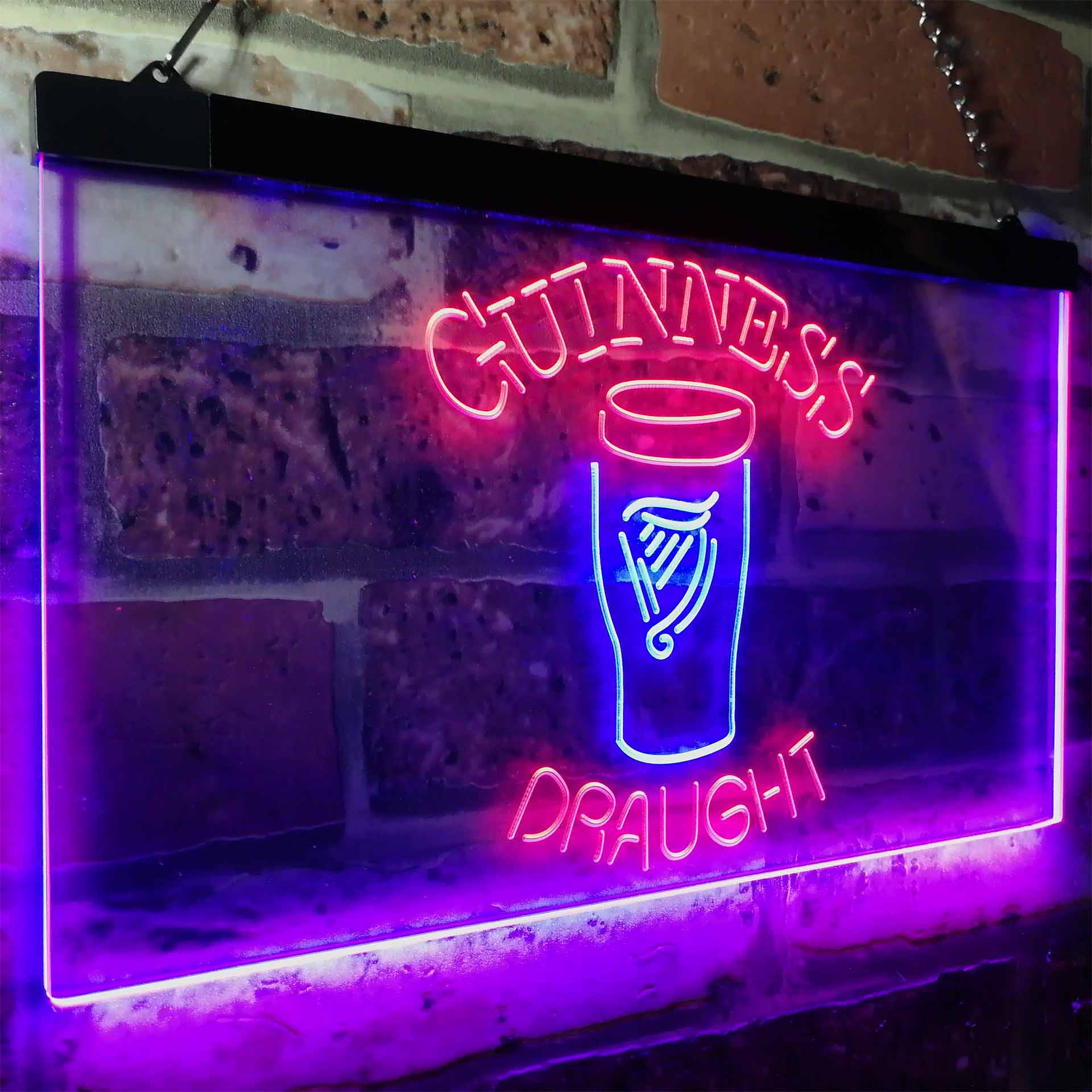 Guinness Draught Ale Beer Bar Neon-Like LED Sign - ProLedSign