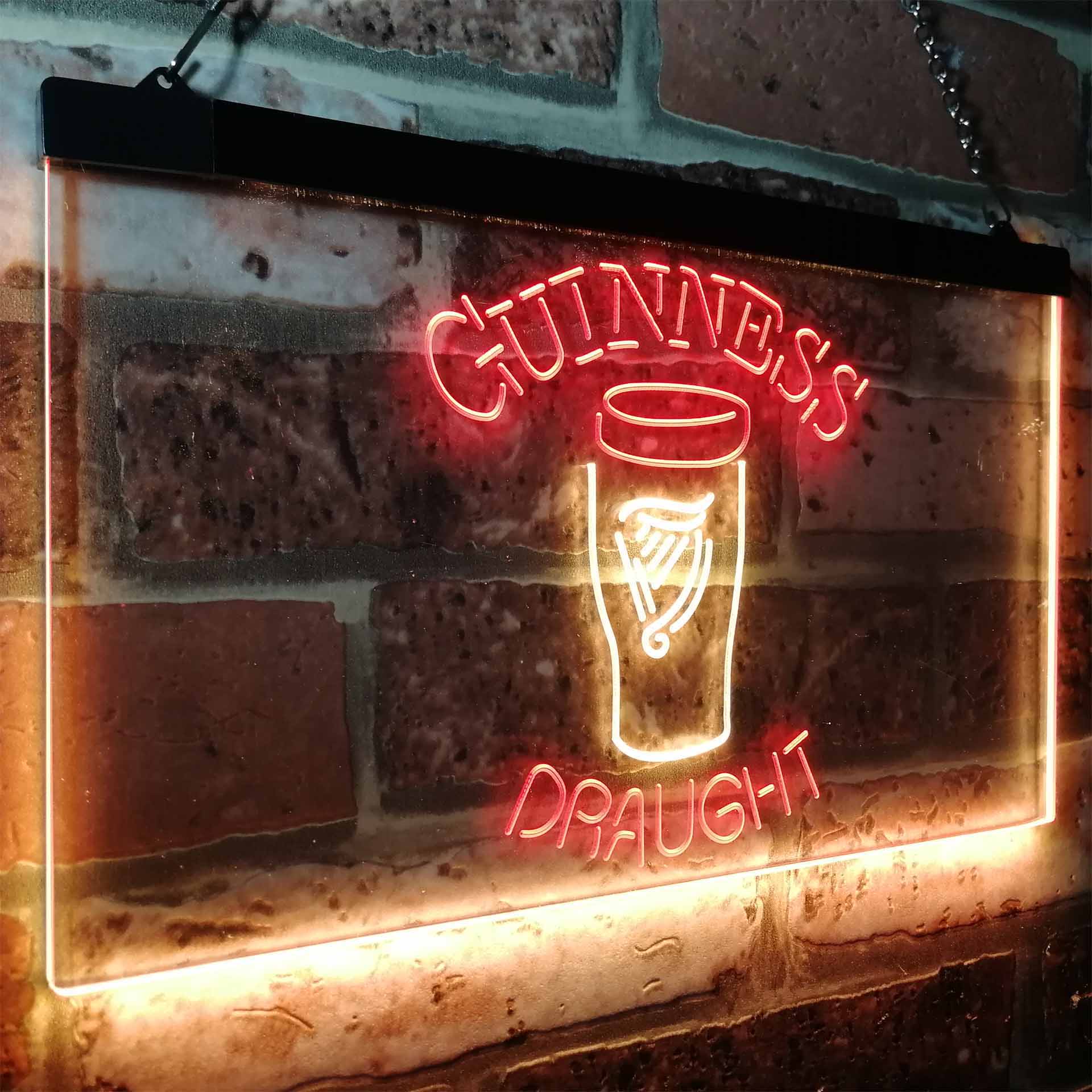 Guinness Draught Ale Beer Bar Neon-Like LED Sign - ProLedSign