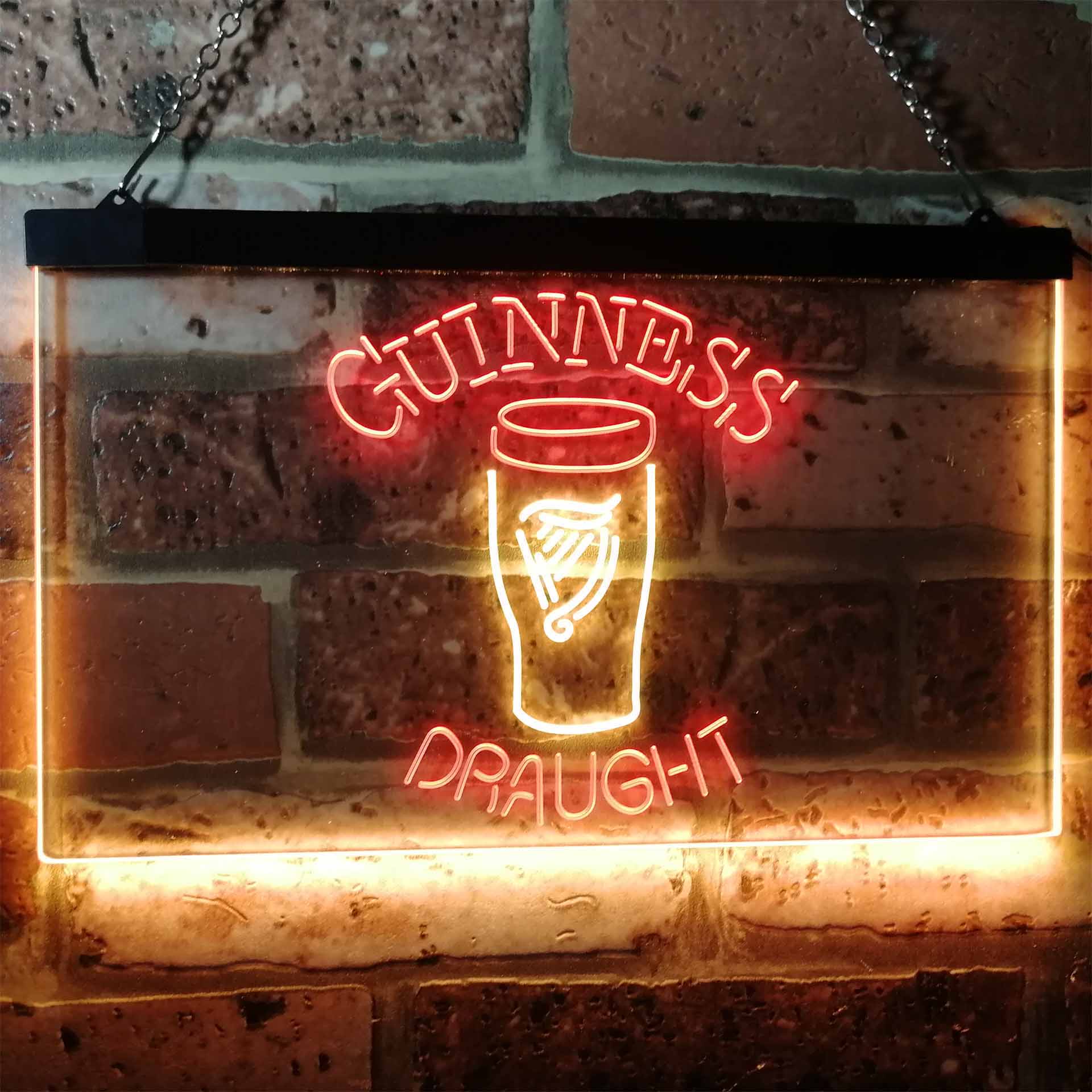 Guinness Draught Ale Beer Bar Neon-Like LED Sign - ProLedSign