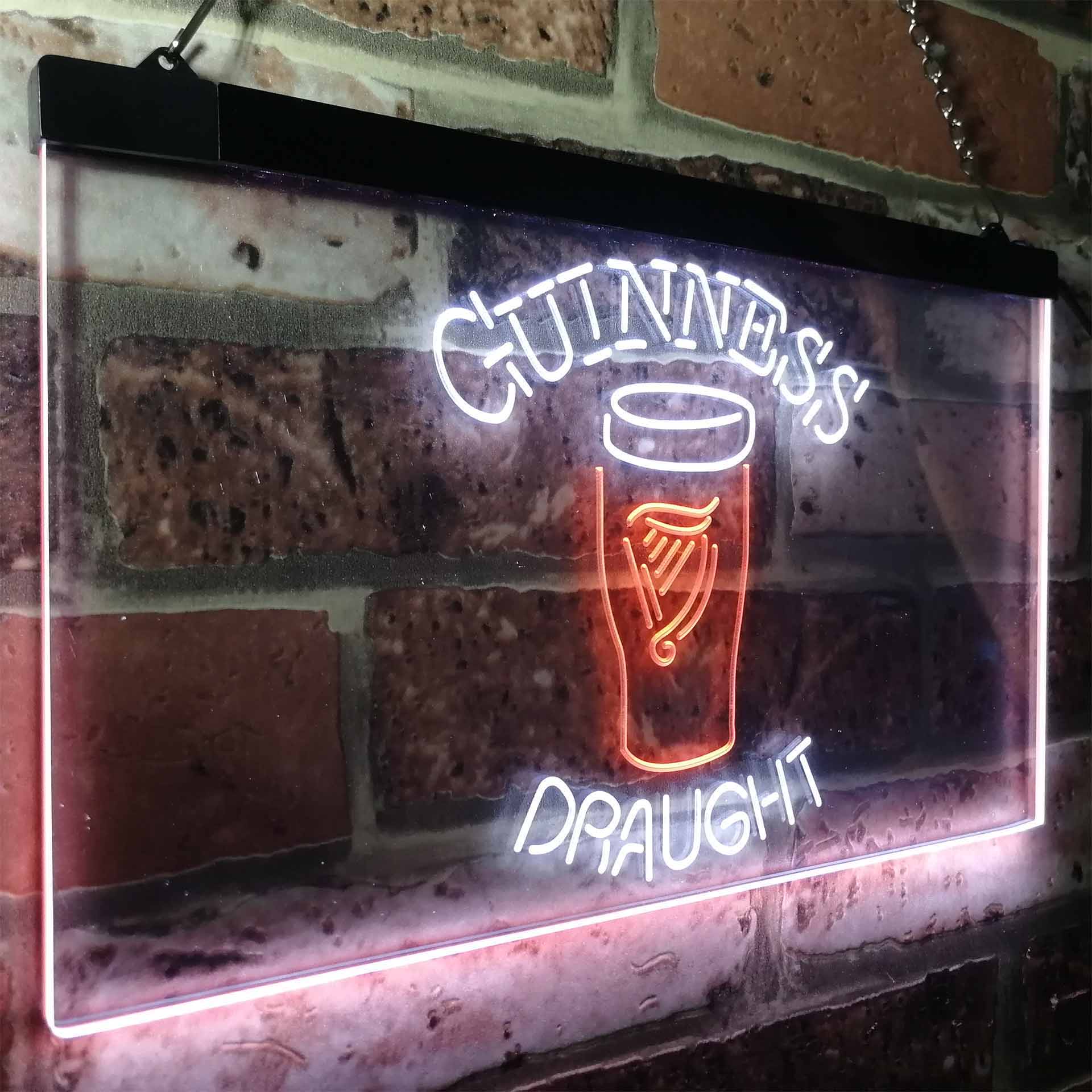 Guinness Draught Ale Beer Bar Neon-Like LED Sign - ProLedSign