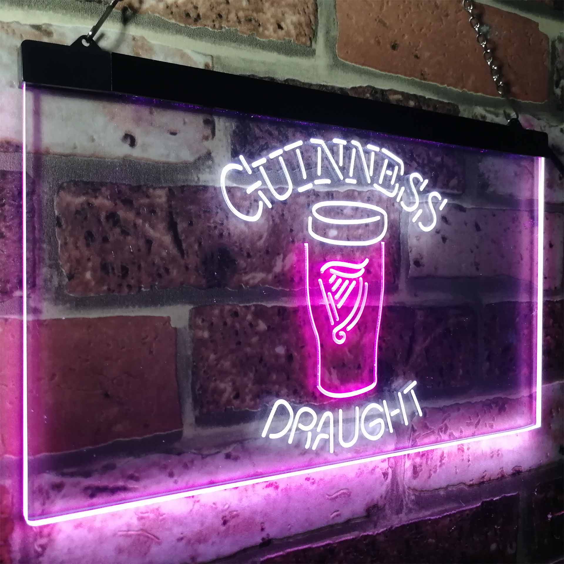 Guinness Draught Ale Beer Bar Neon-Like LED Sign - ProLedSign