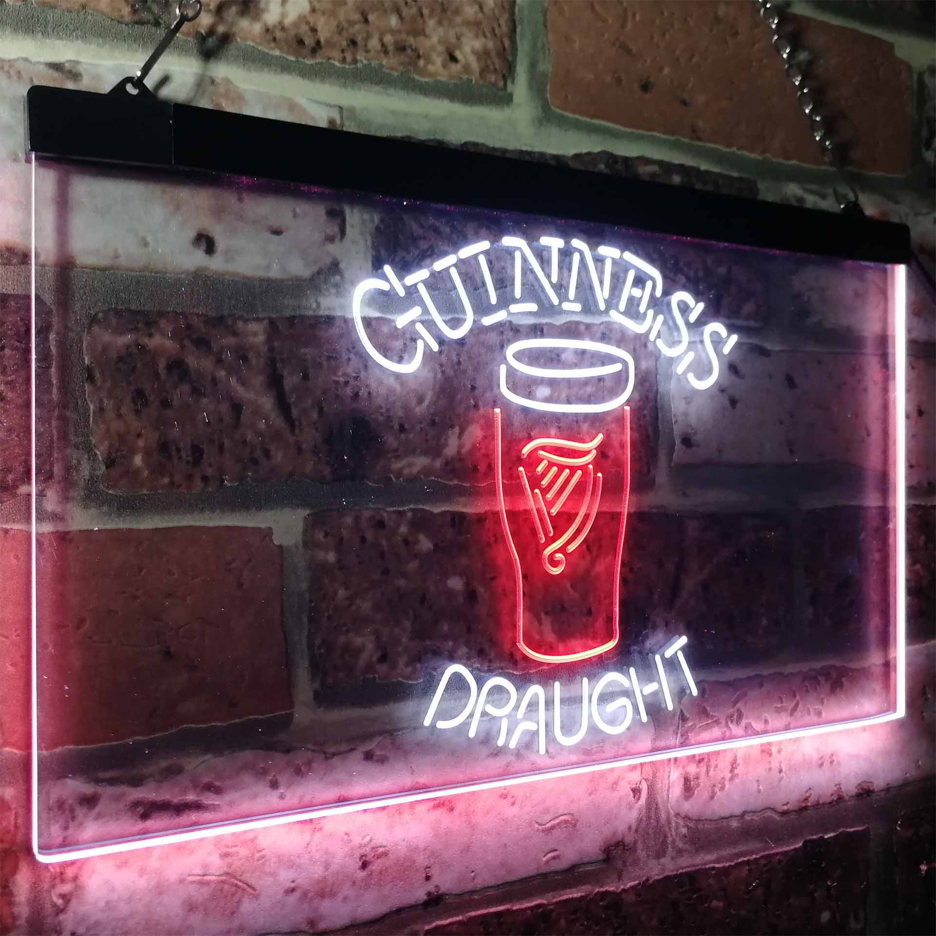 Guinness Draught Ale Beer Bar Neon-Like LED Sign - ProLedSign