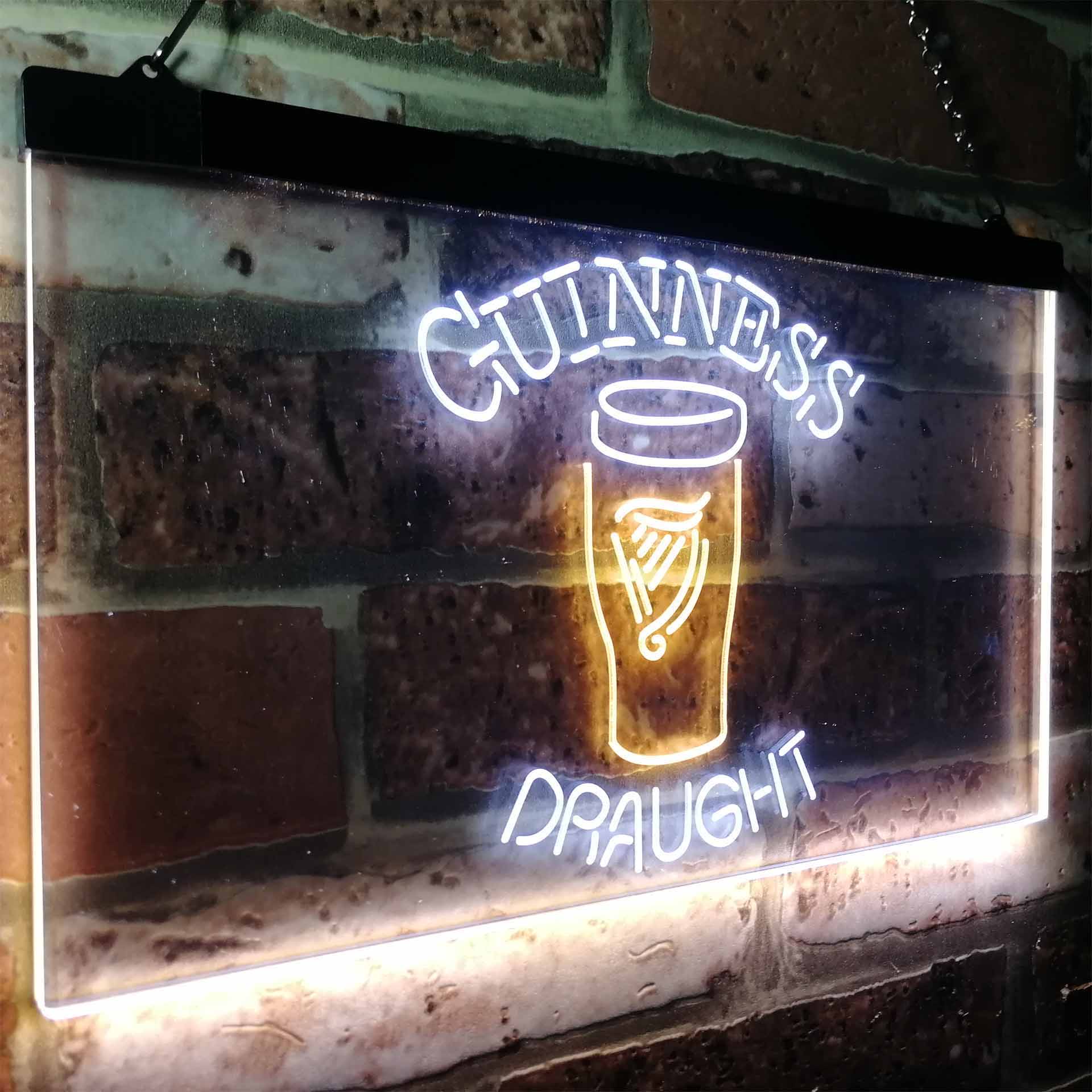 Guinness Draught Ale Beer Bar Neon-Like LED Sign - ProLedSign