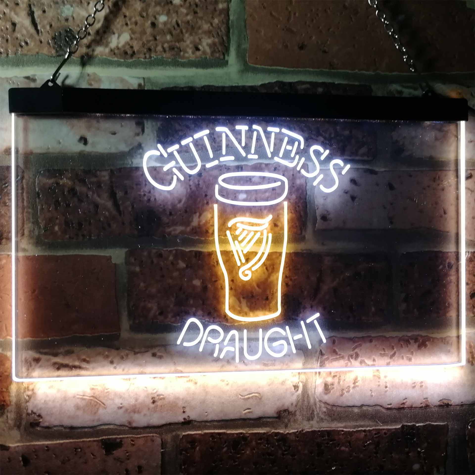 Guinness Draught Ale Beer Bar Neon-Like LED Sign - ProLedSign