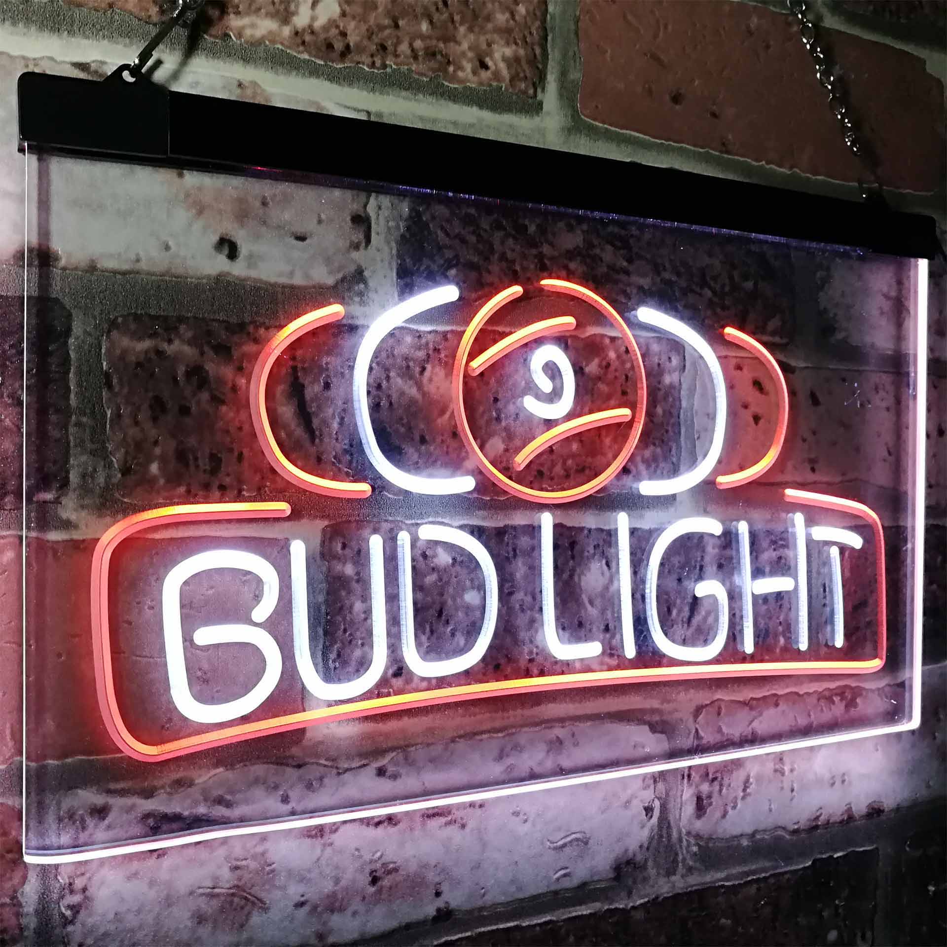 Bud Light Pool Room 9 Ball Snooker Billiard Neon-Like LED Sign - ProLedSign